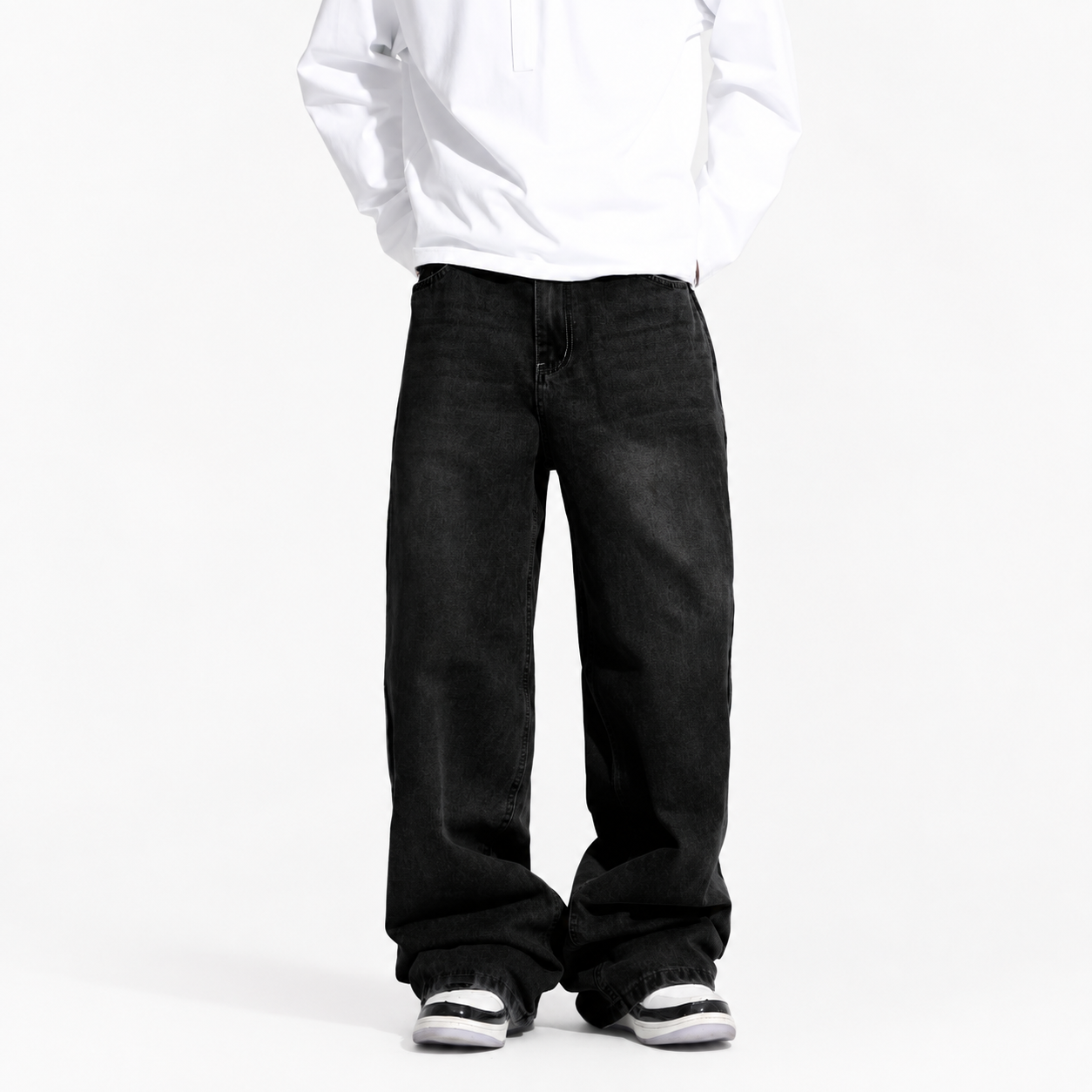 Casual Loose Fit Baggy Denim Jeans For Men