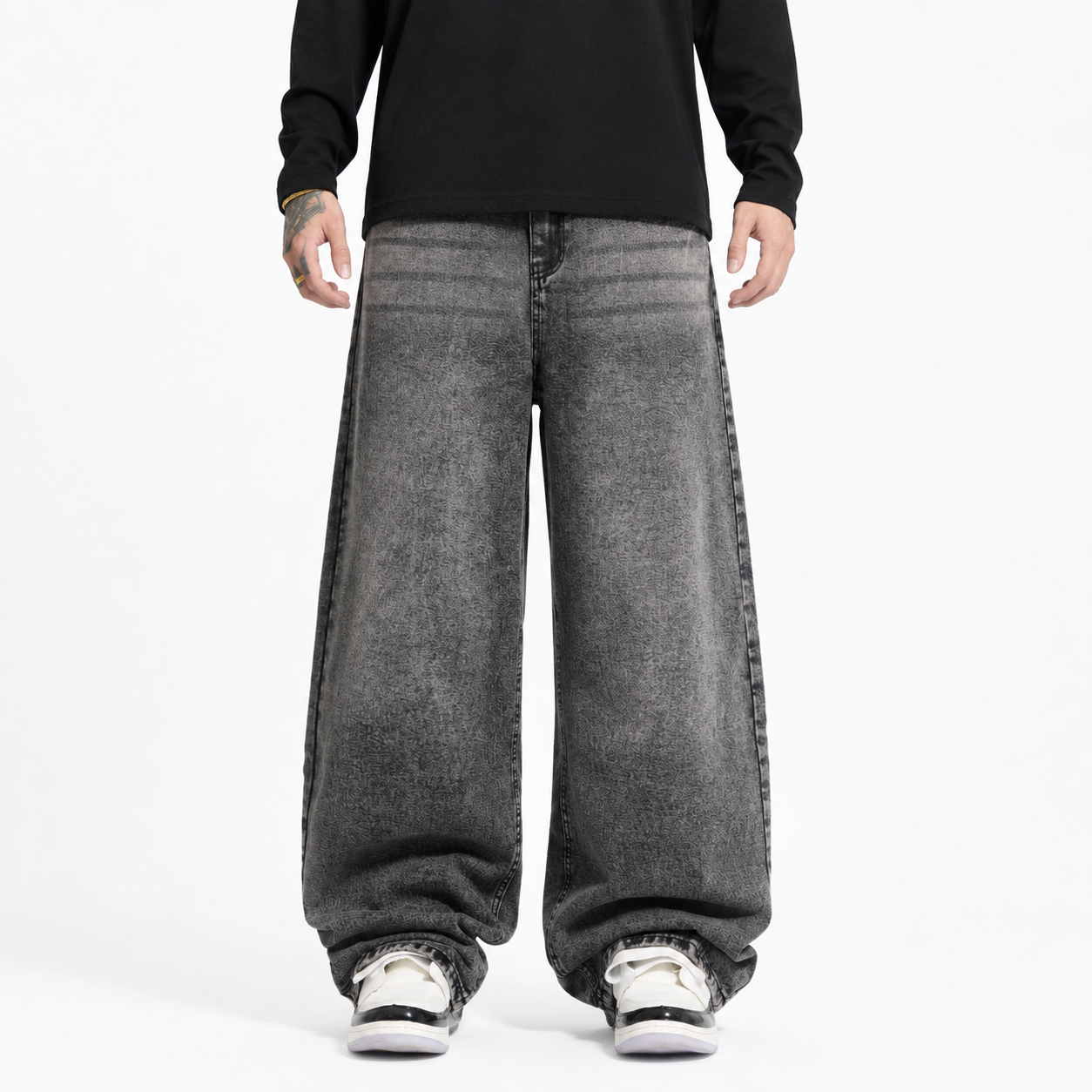 Casual Loose Fit Baggy Denim Jeans For Men