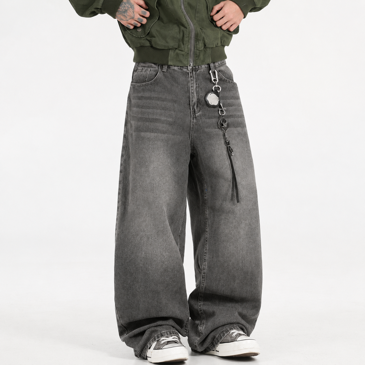 Casual Loose Fit Baggy Denim Jeans For Men