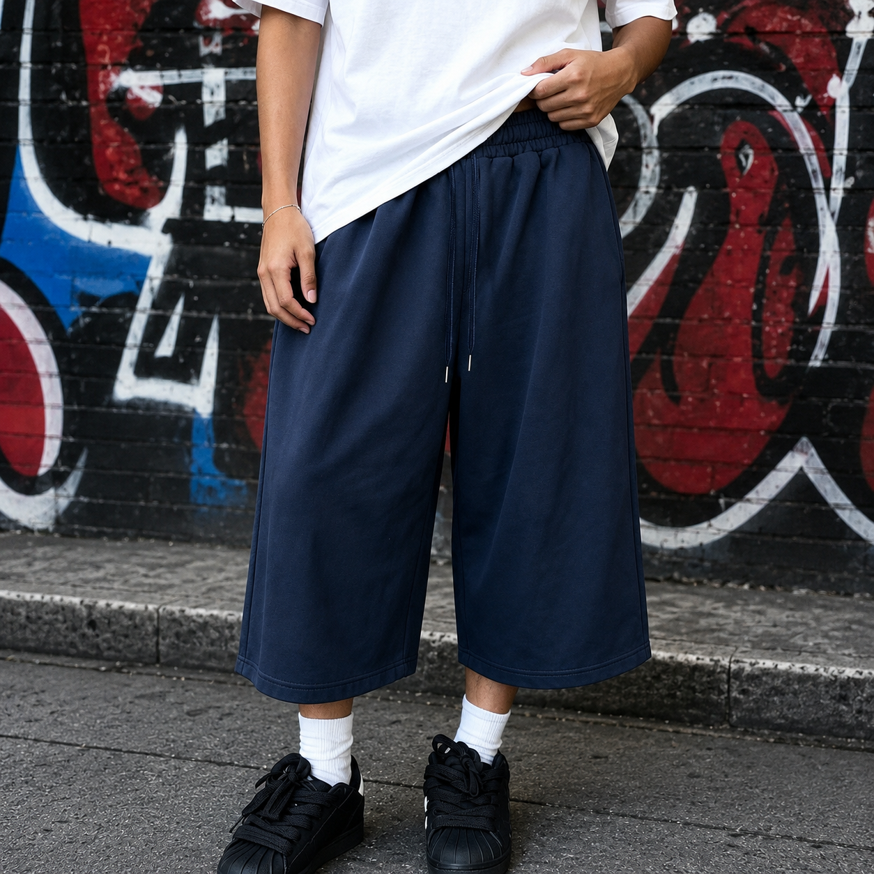 Casual Knit Loose Fit Sports Pants For Men