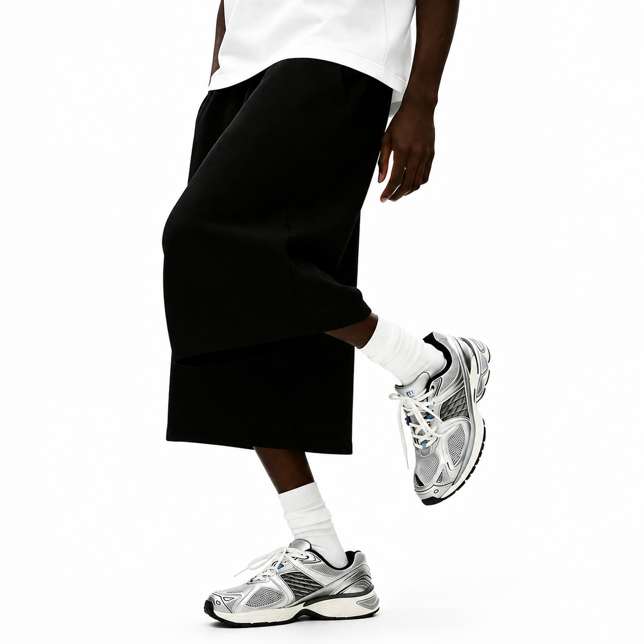 Casual Knit Loose Fit Sports Pants For Men