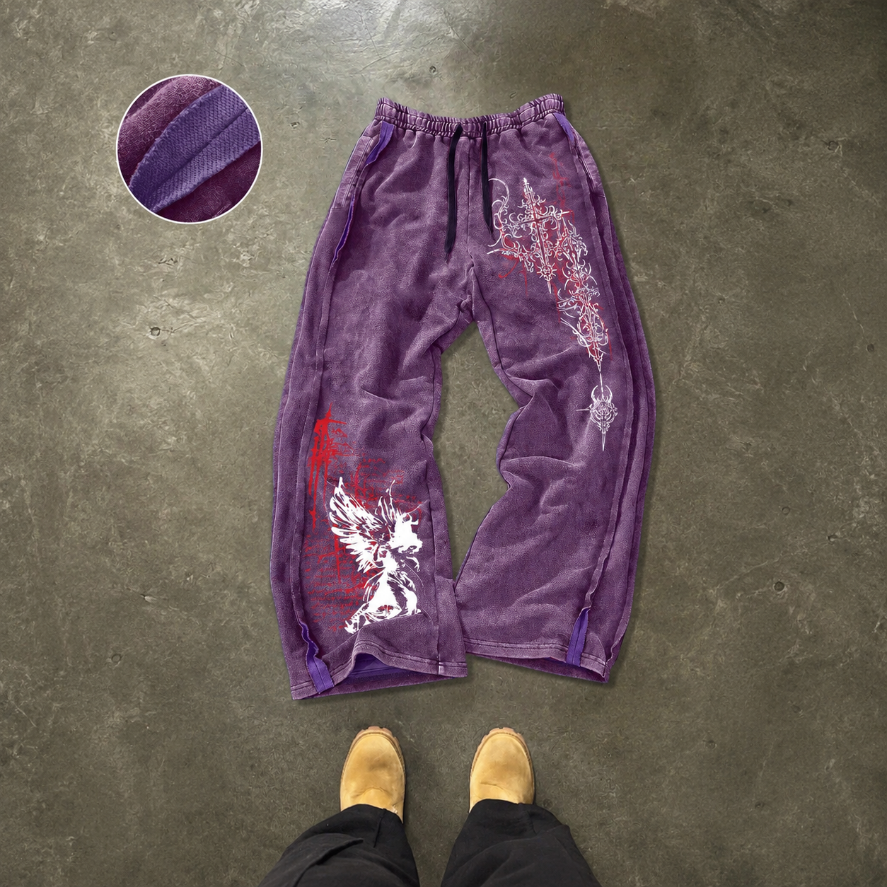 Casual Letter And Cartoon Print Sweatpants For Men