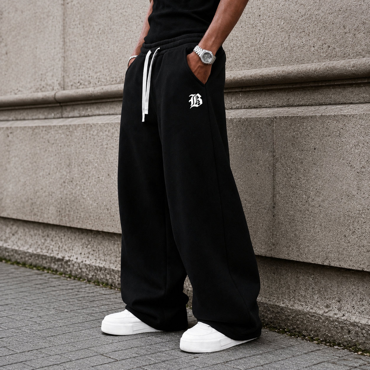 Casual Jogger Pants With Drawstring For Men