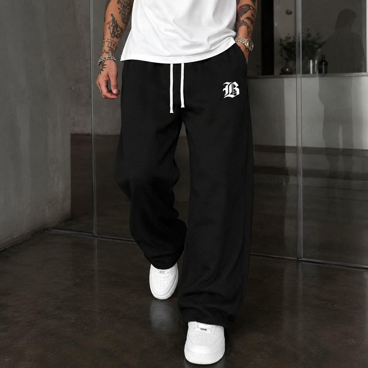Casual Jogger Pants With Drawstring For Men