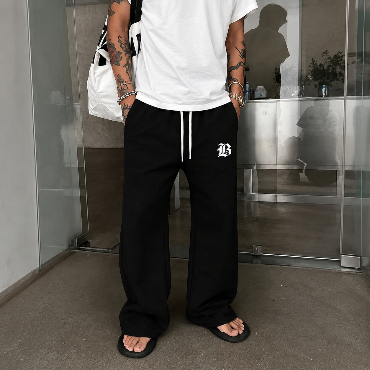 Casual Jogger Pants With Drawstring For Men