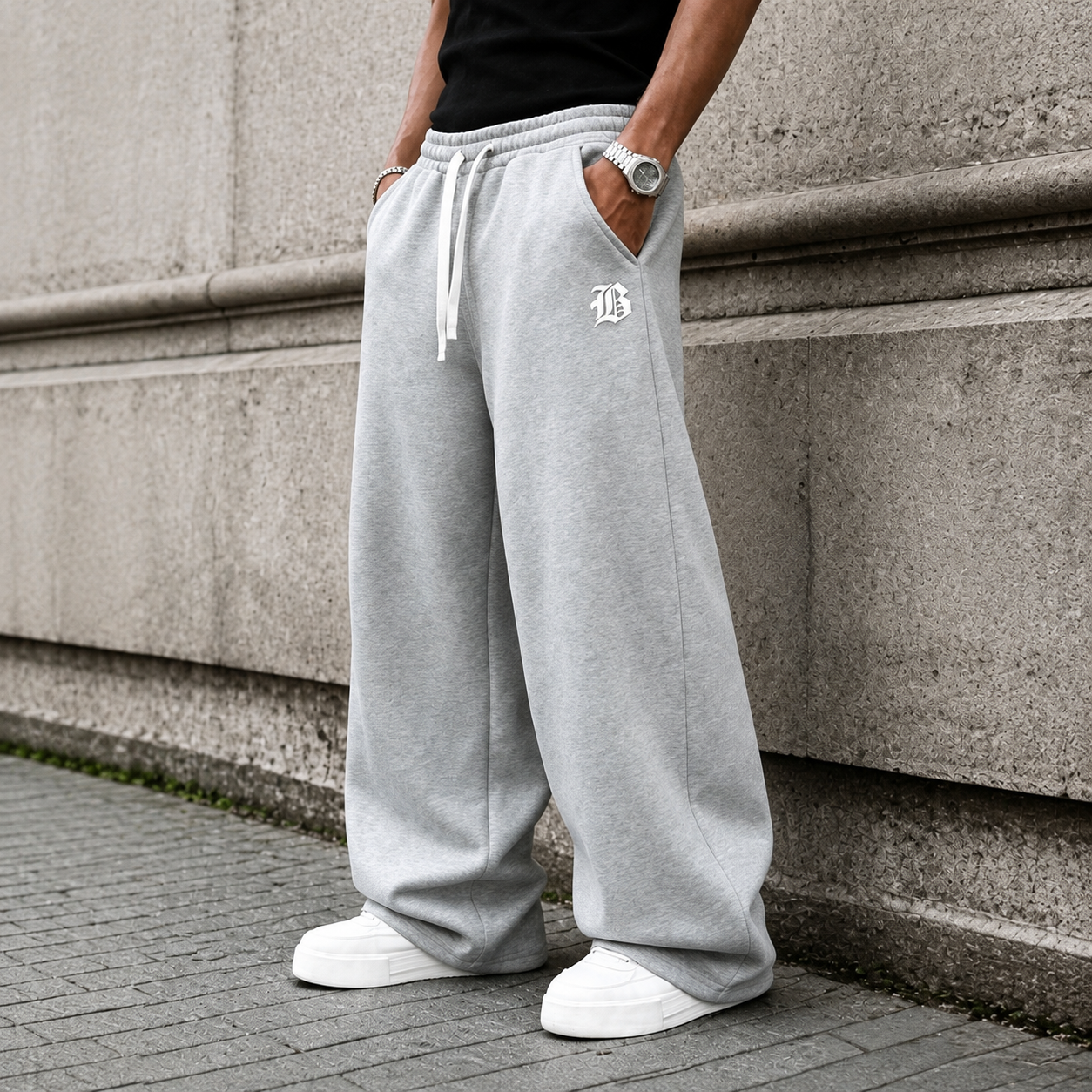 Casual Jogger Pants With Drawstring For Men