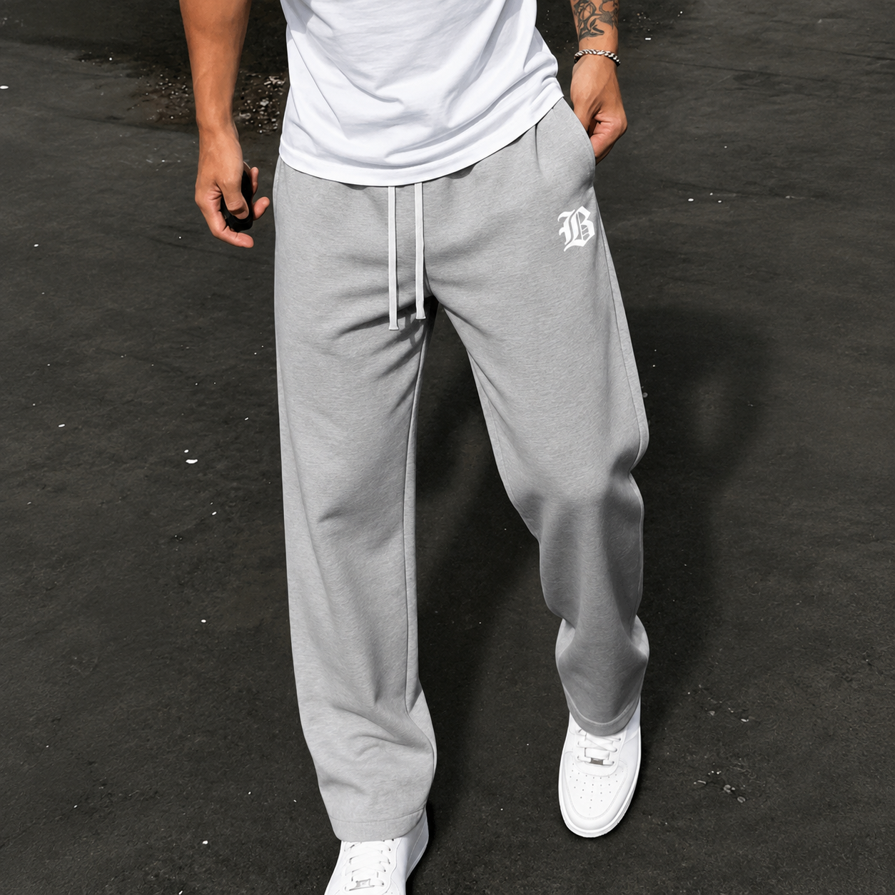 Casual Jogger Pants With Drawstring For Men
