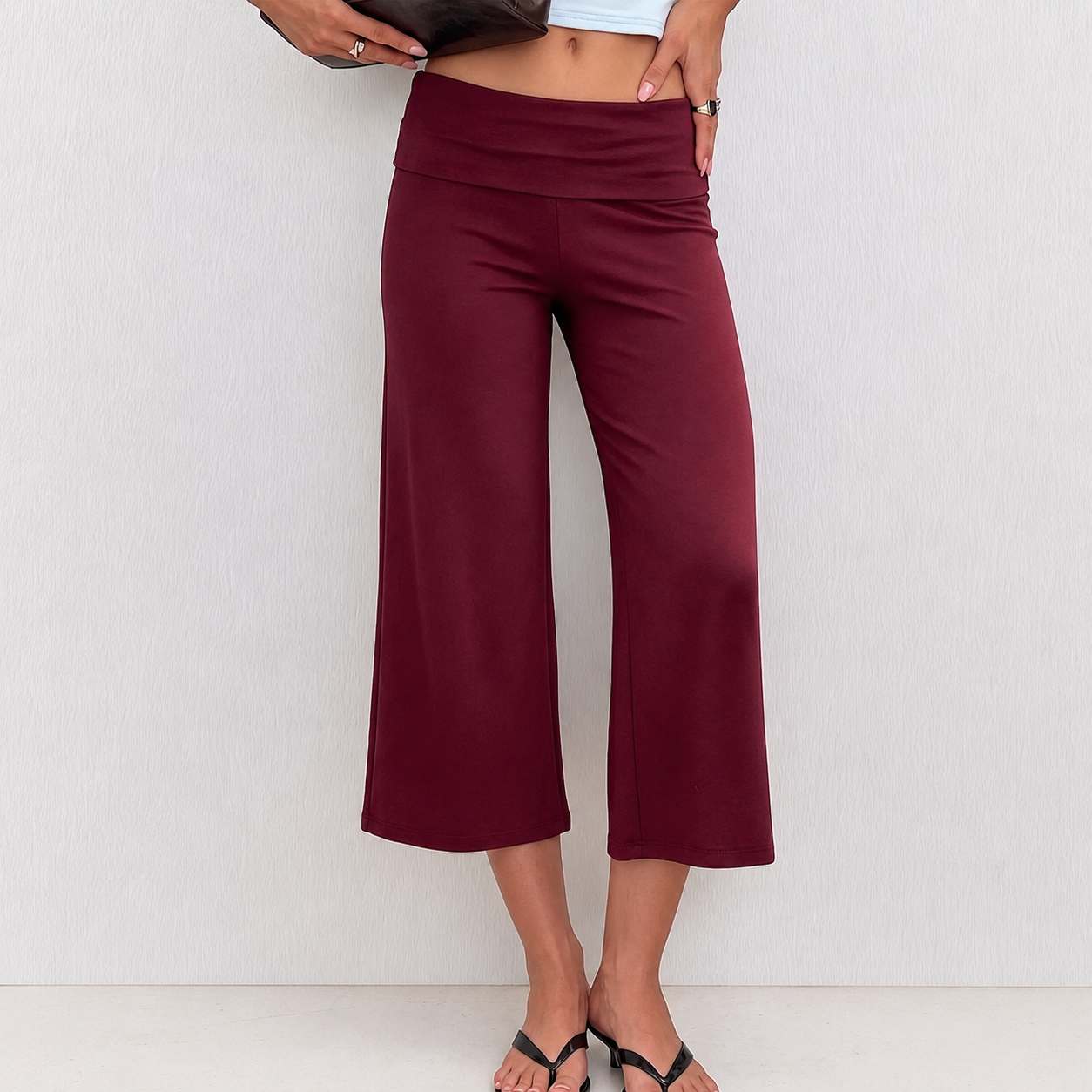 Casual Loose Fit Capri Pants For Women