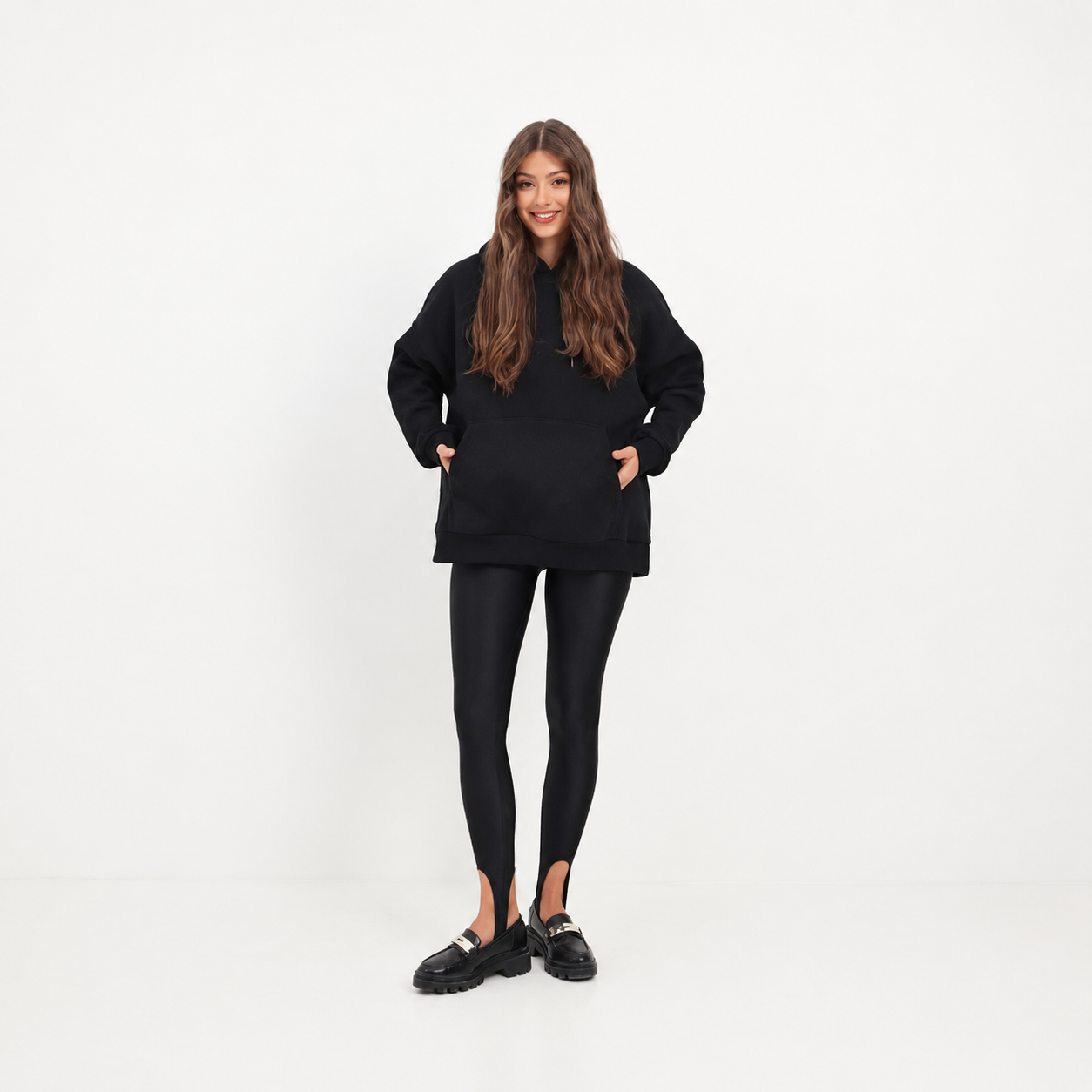 Casual Fitted And Stretchable Glossy Ankle Pants For Women