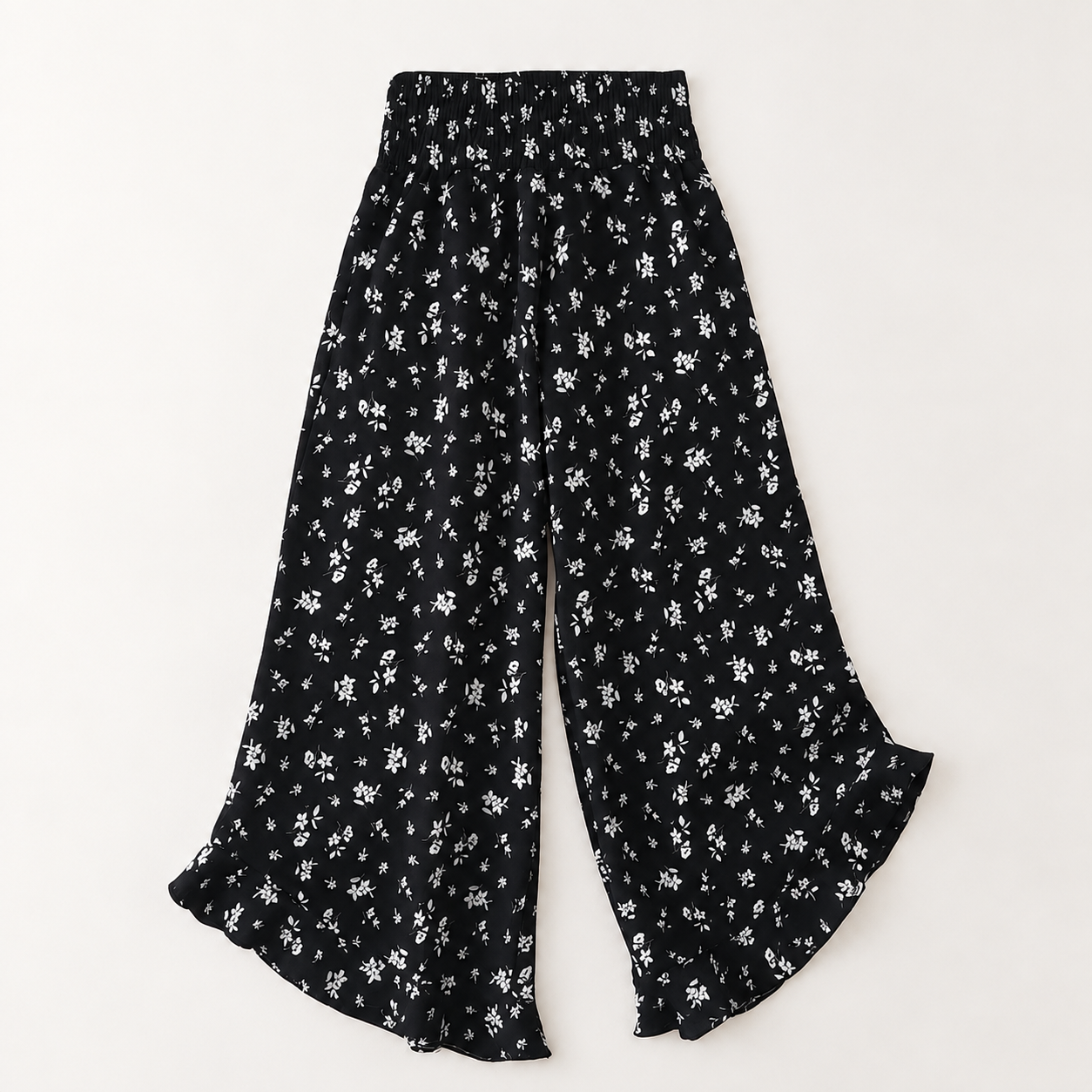 Casual Wide Loose Baggy Boho Floral Pants For Women