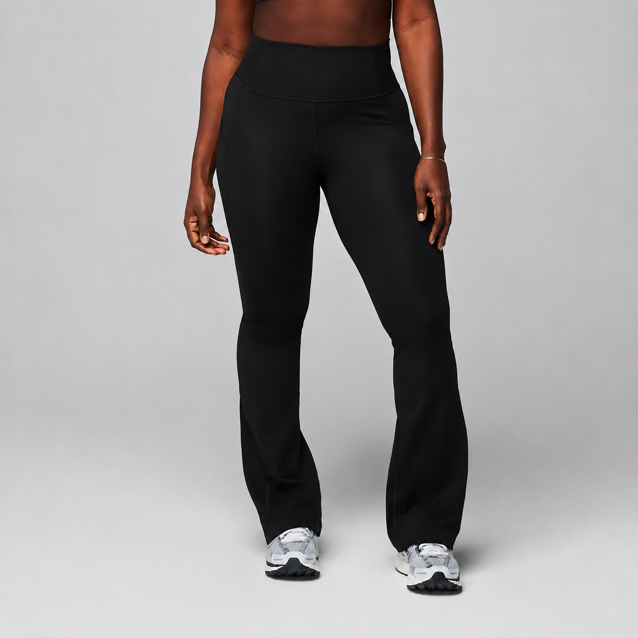 High Rise Pocket Kick Flare Casual Pants For Everyday Wear For Women