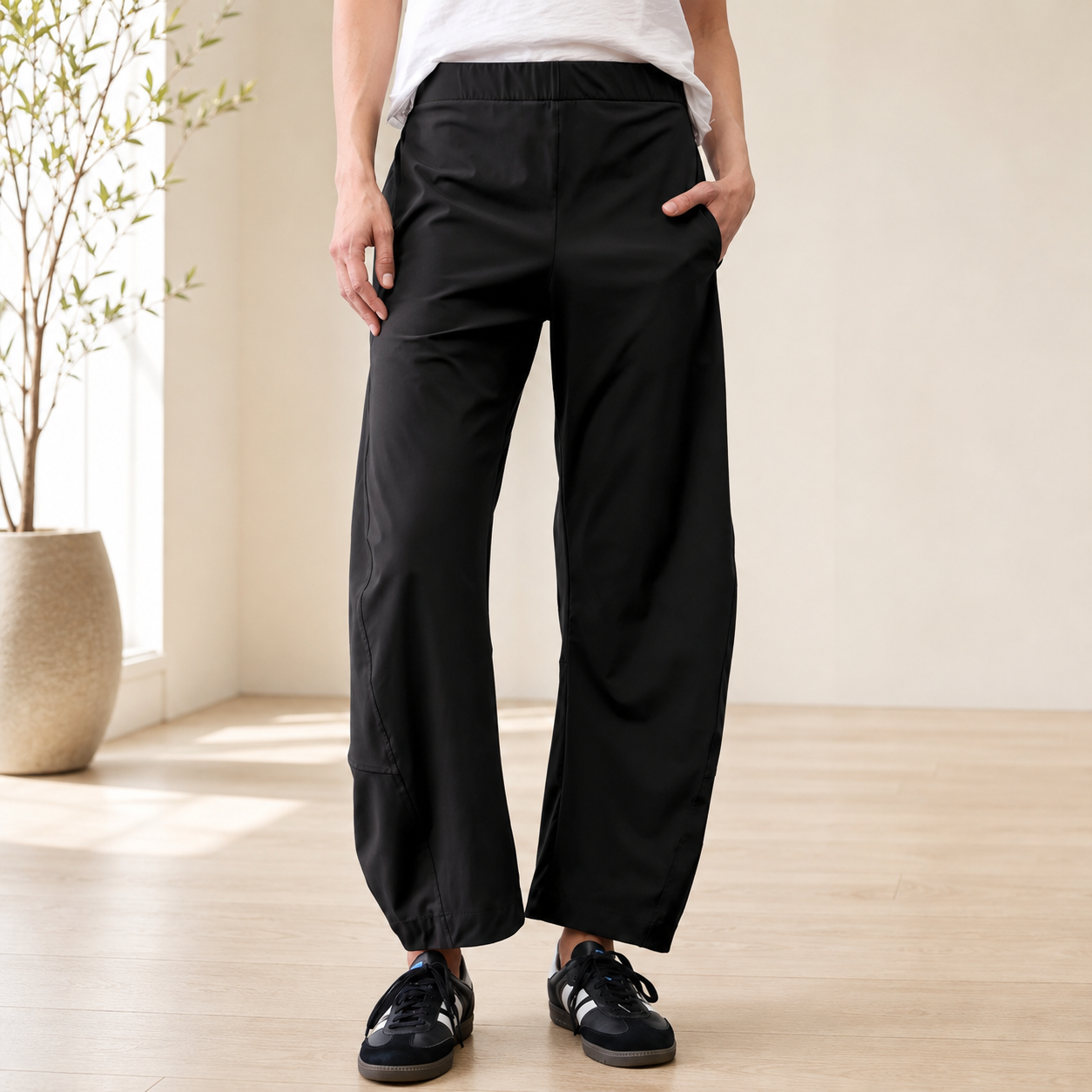 Casual Baggy Lounge Pants With Side Pockets For Women