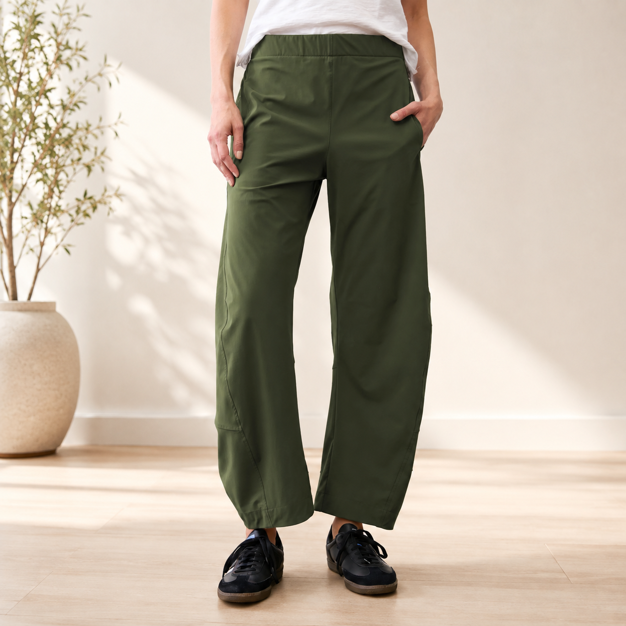 Casual Baggy Lounge Pants With Side Pockets For Women