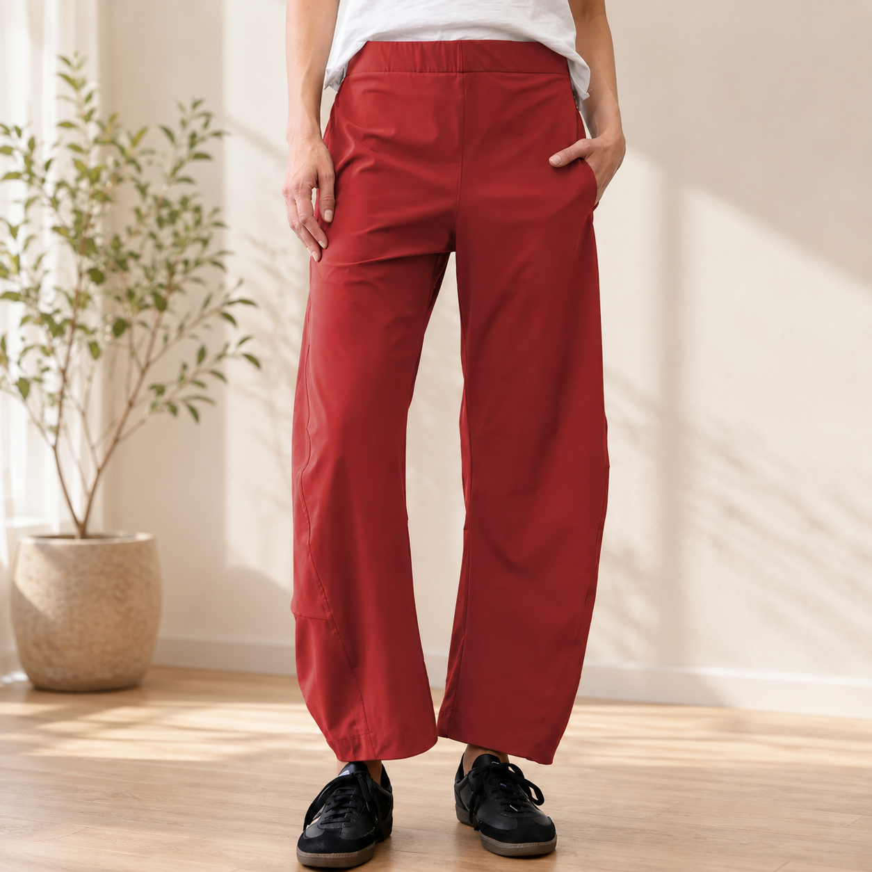Casual Baggy Lounge Pants With Side Pockets For Women