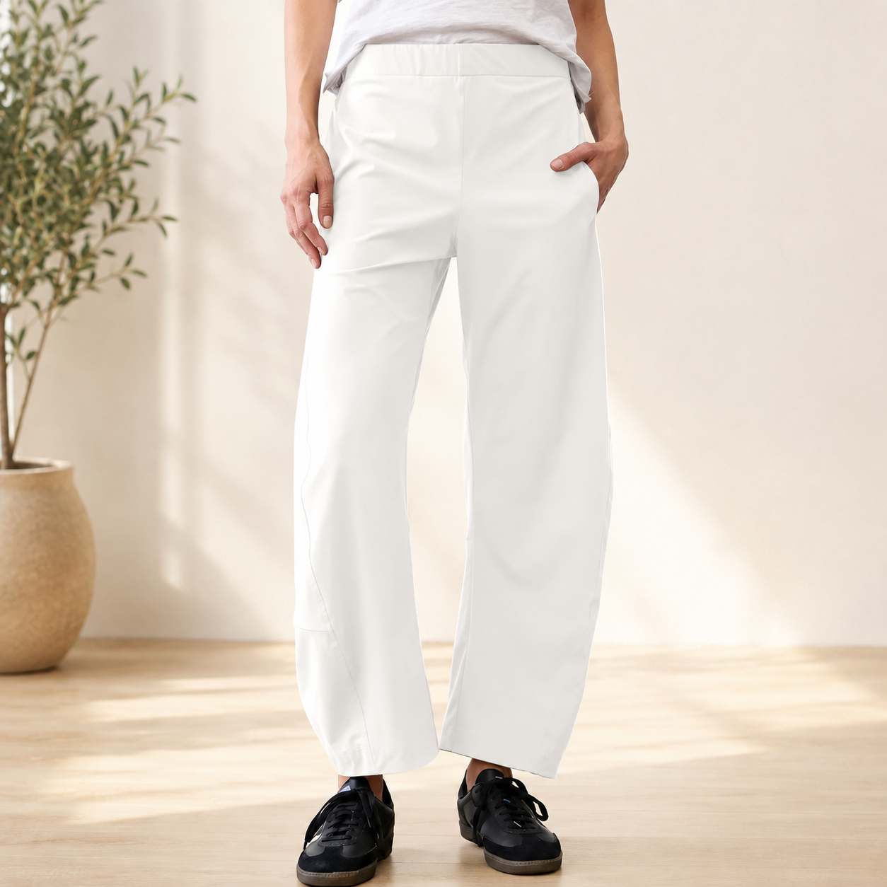 Casual Baggy Lounge Pants With Side Pockets For Women