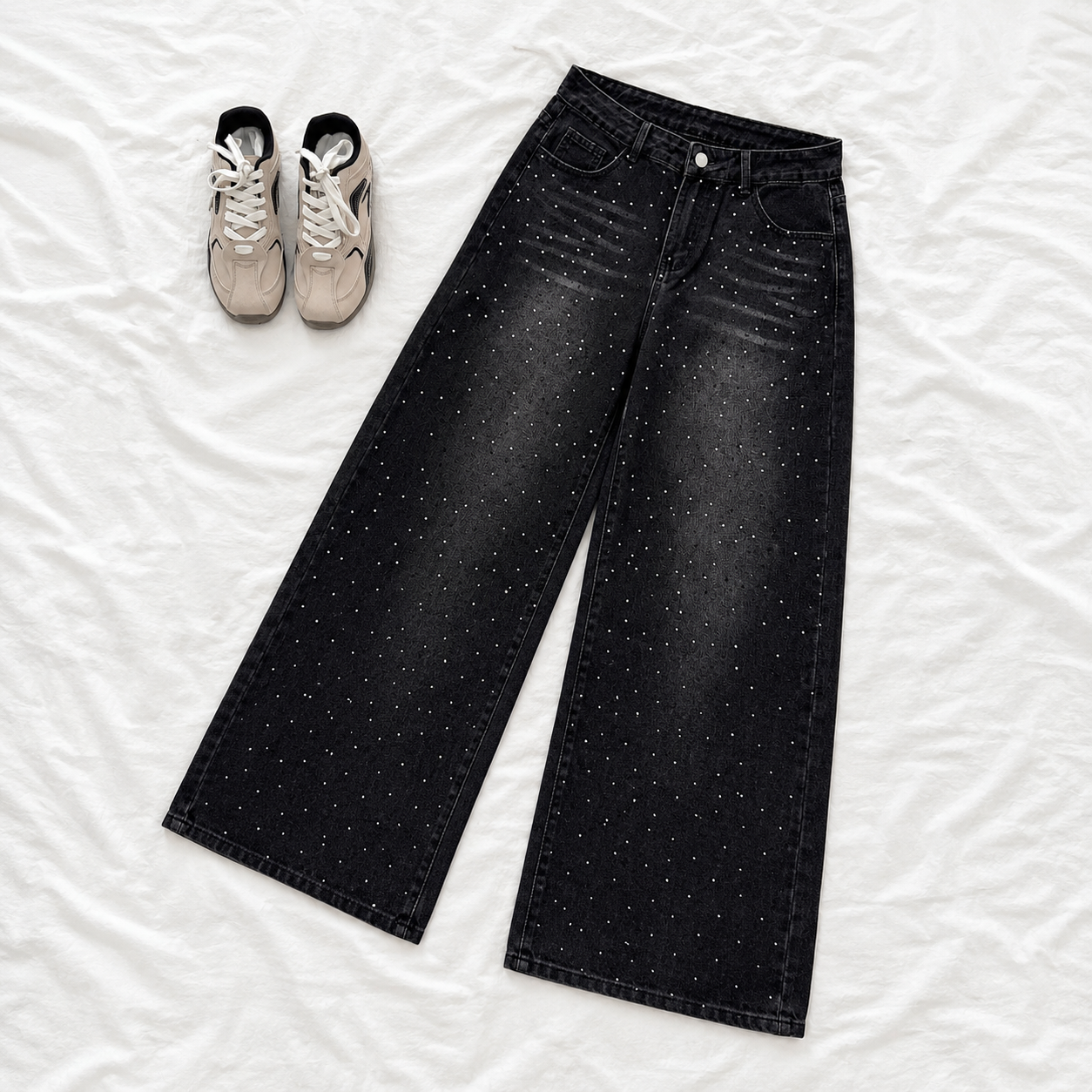 Glittersparkle Slim Retro Casual Jeans For Women