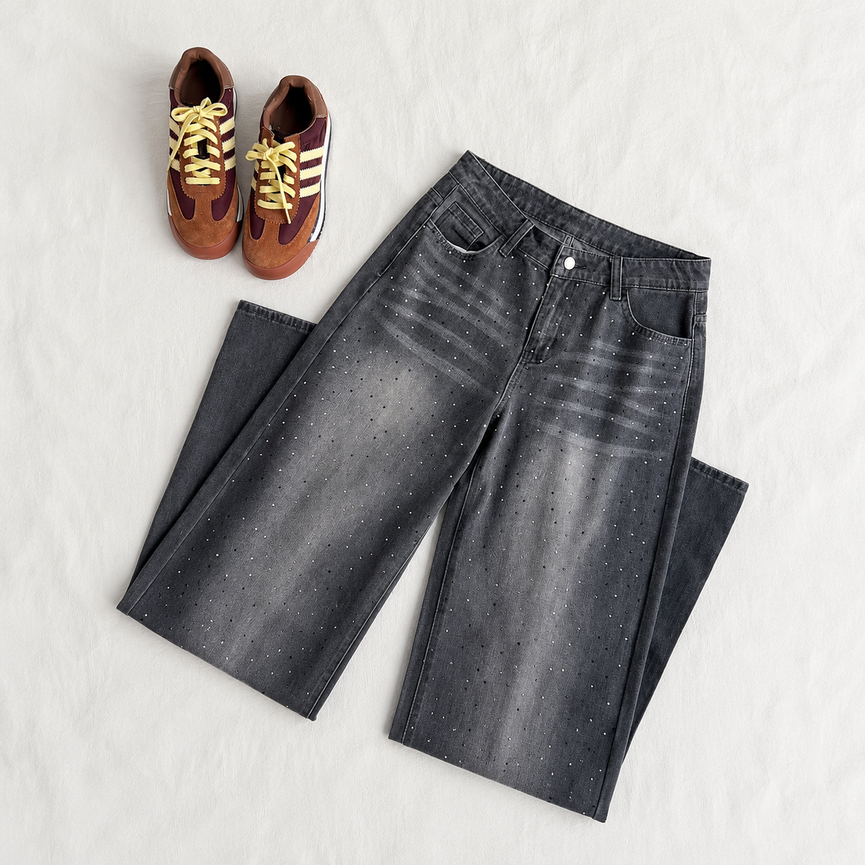 Glittersparkle Slim Retro Casual Jeans For Women