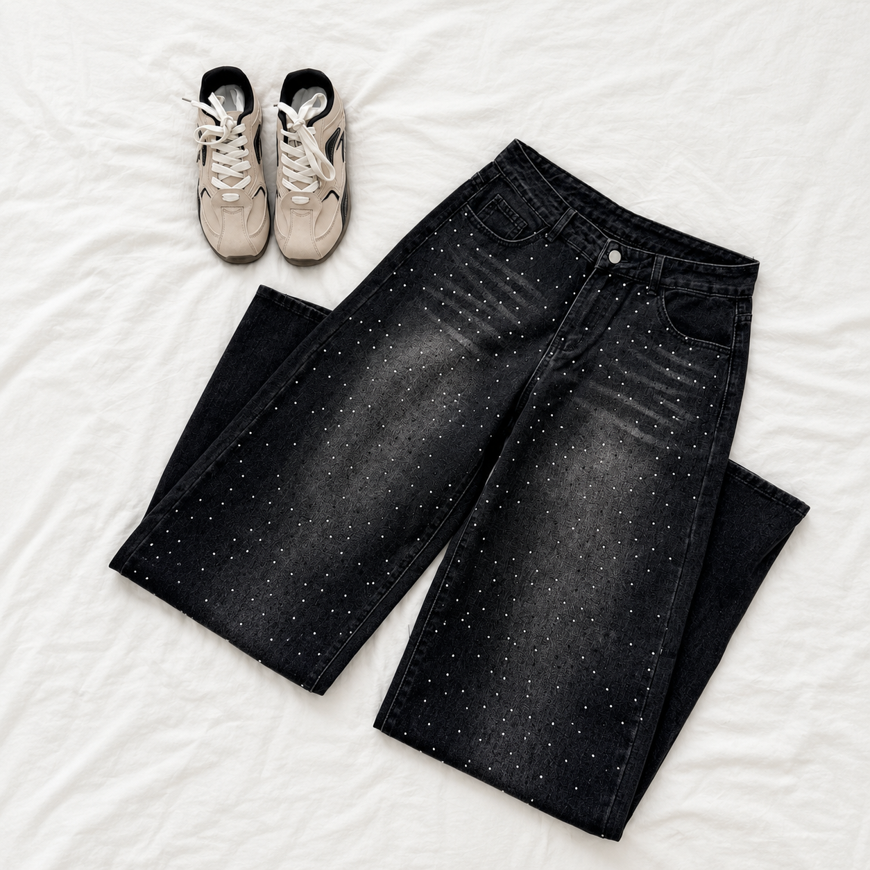 Glittersparkle Slim Retro Casual Jeans For Women
