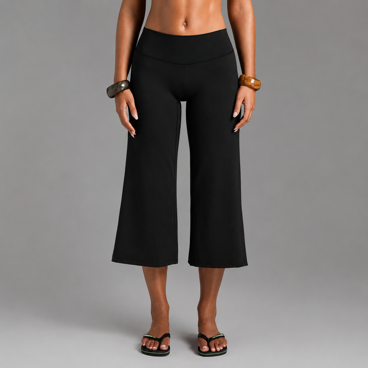 Casual Versatile Wide Loose Capri Pants For Women