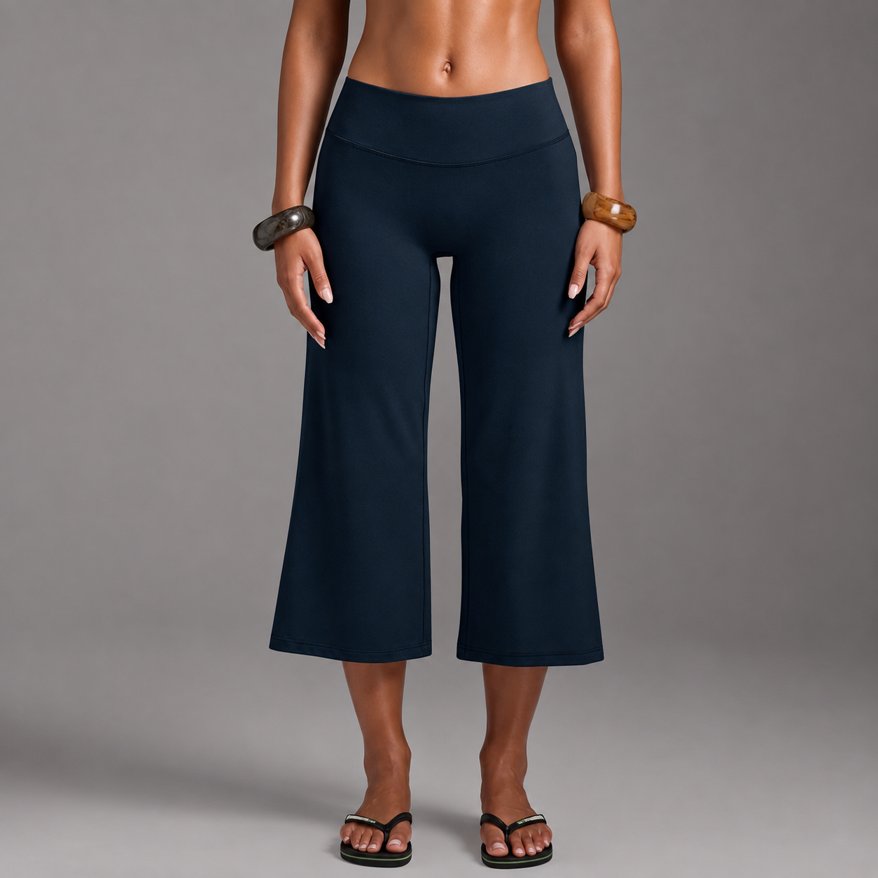 Casual Versatile Wide Loose Capri Pants For Women