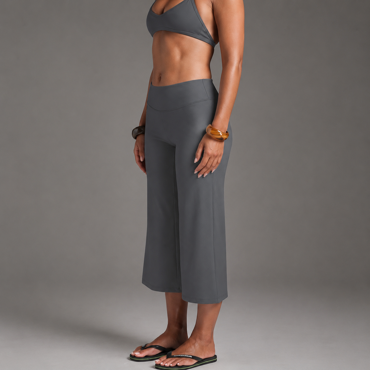 Casual Versatile Wide Loose Capri Pants For Women