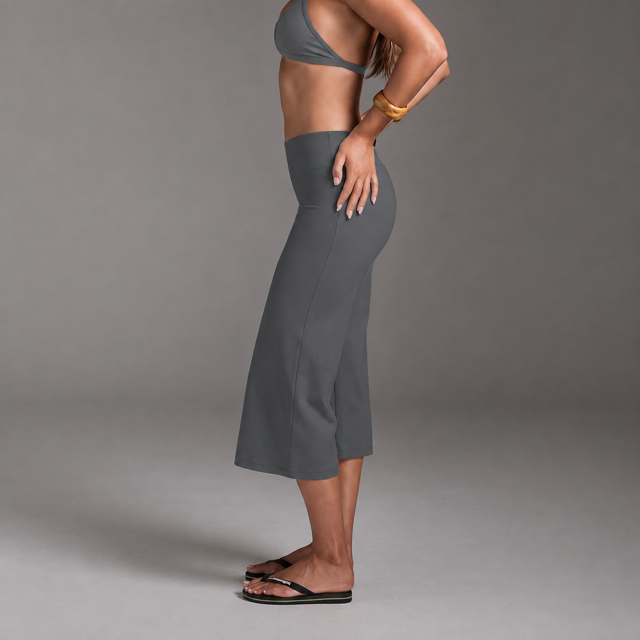 Casual Versatile Wide Loose Capri Pants For Women