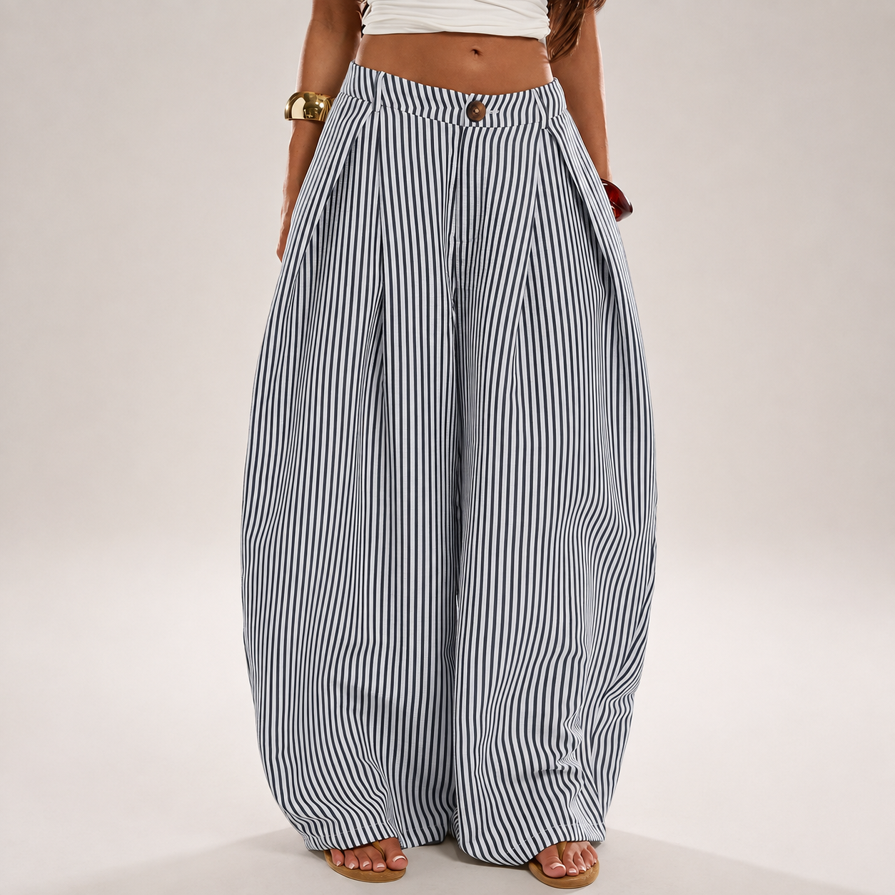 Casual Loose Checkered Striped Patchwork Boho For Women