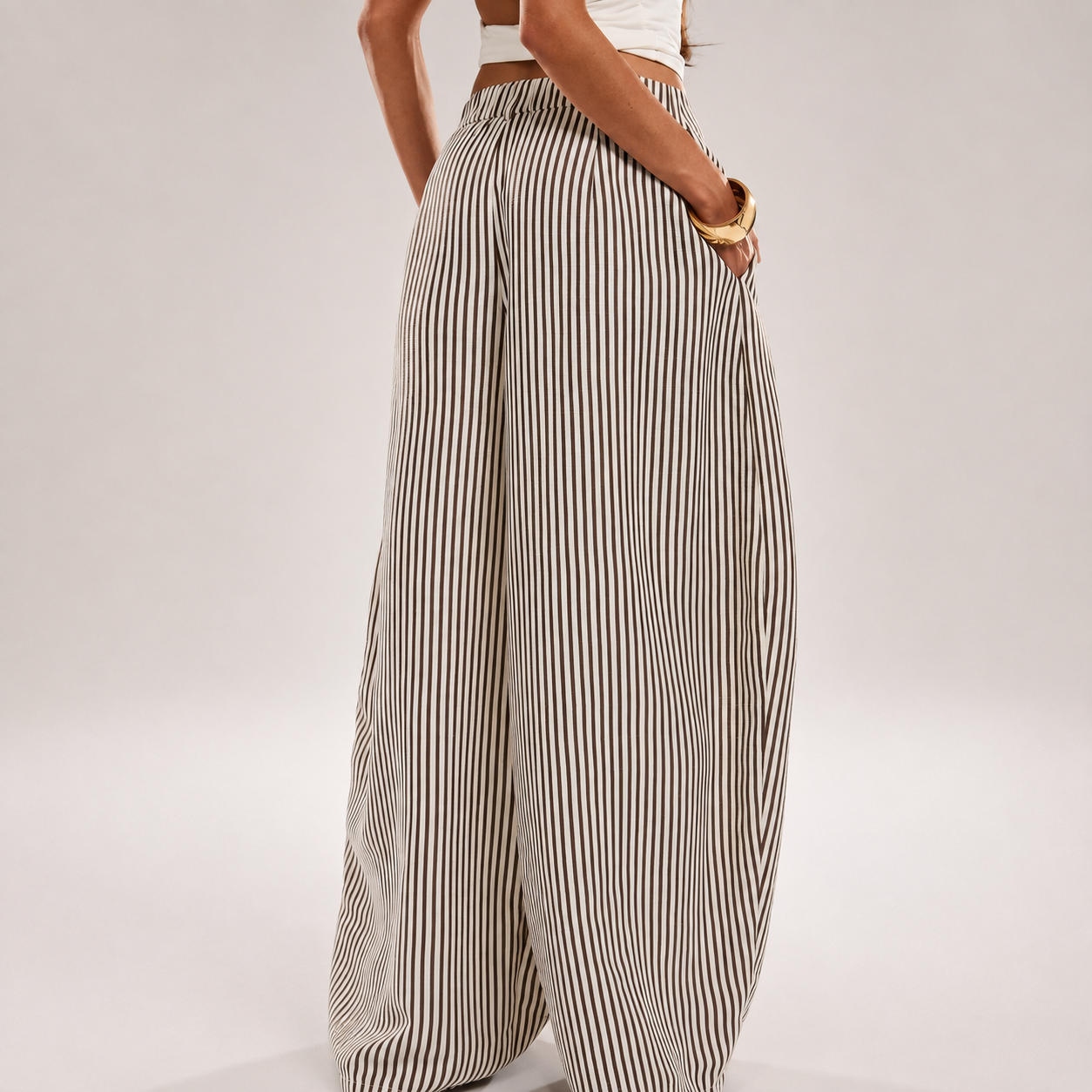 Casual Loose Checkered Striped Patchwork Boho For Women