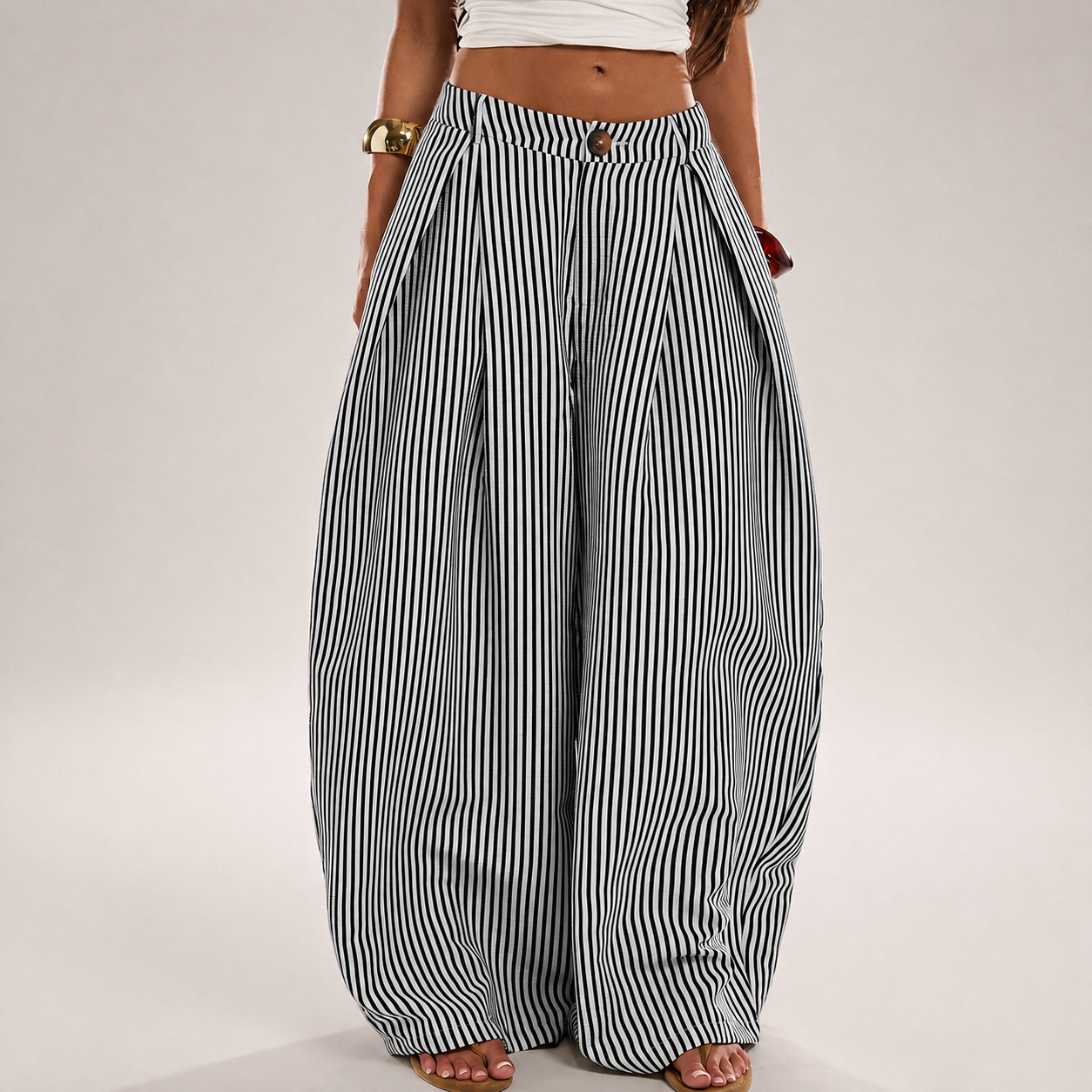 Casual Loose Checkered Striped Patchwork Boho For Women