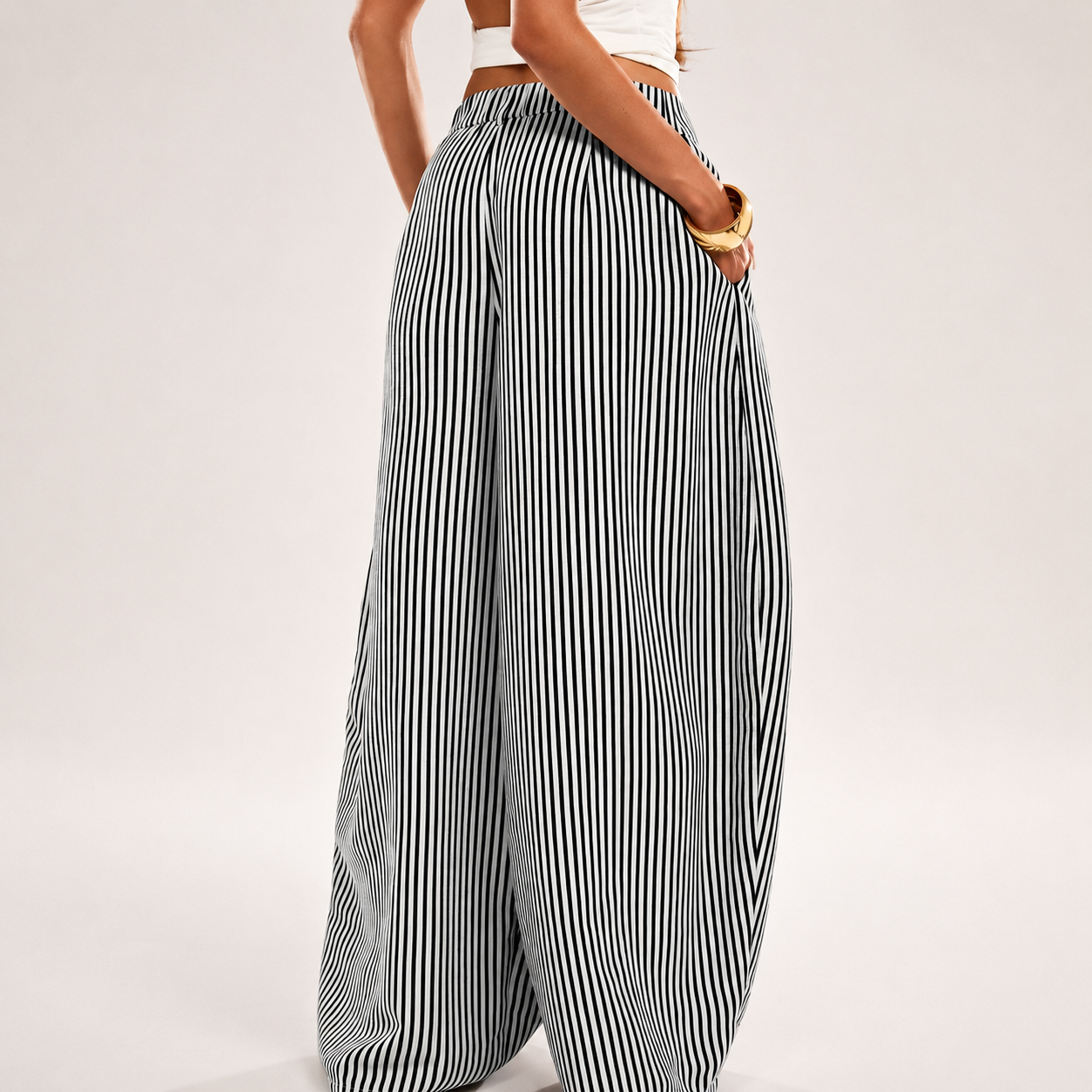 Casual Loose Checkered Striped Patchwork Boho For Women