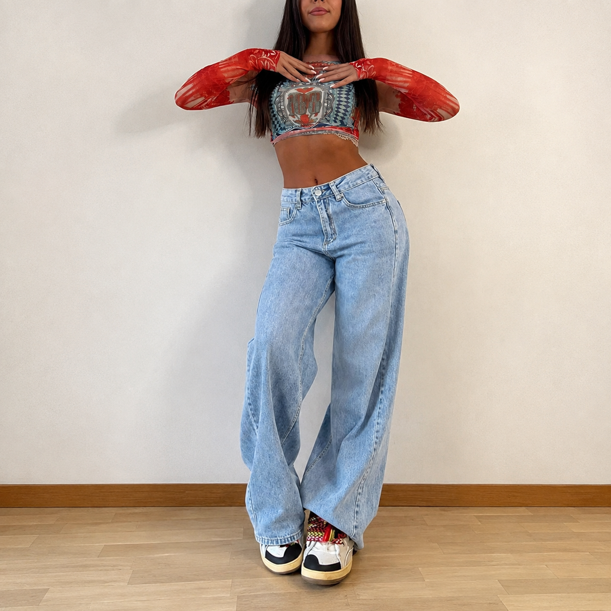 Vintage Loose Stacked Straight Casual Jeans For Women