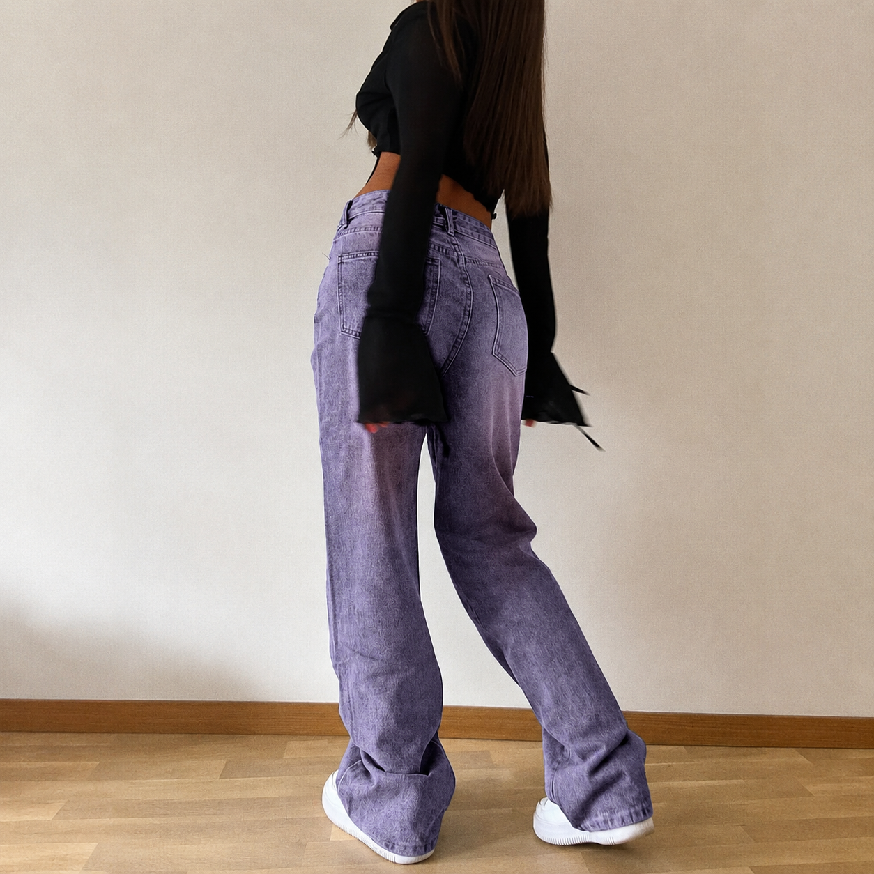 Vintage Loose Stacked Straight Casual Jeans For Women