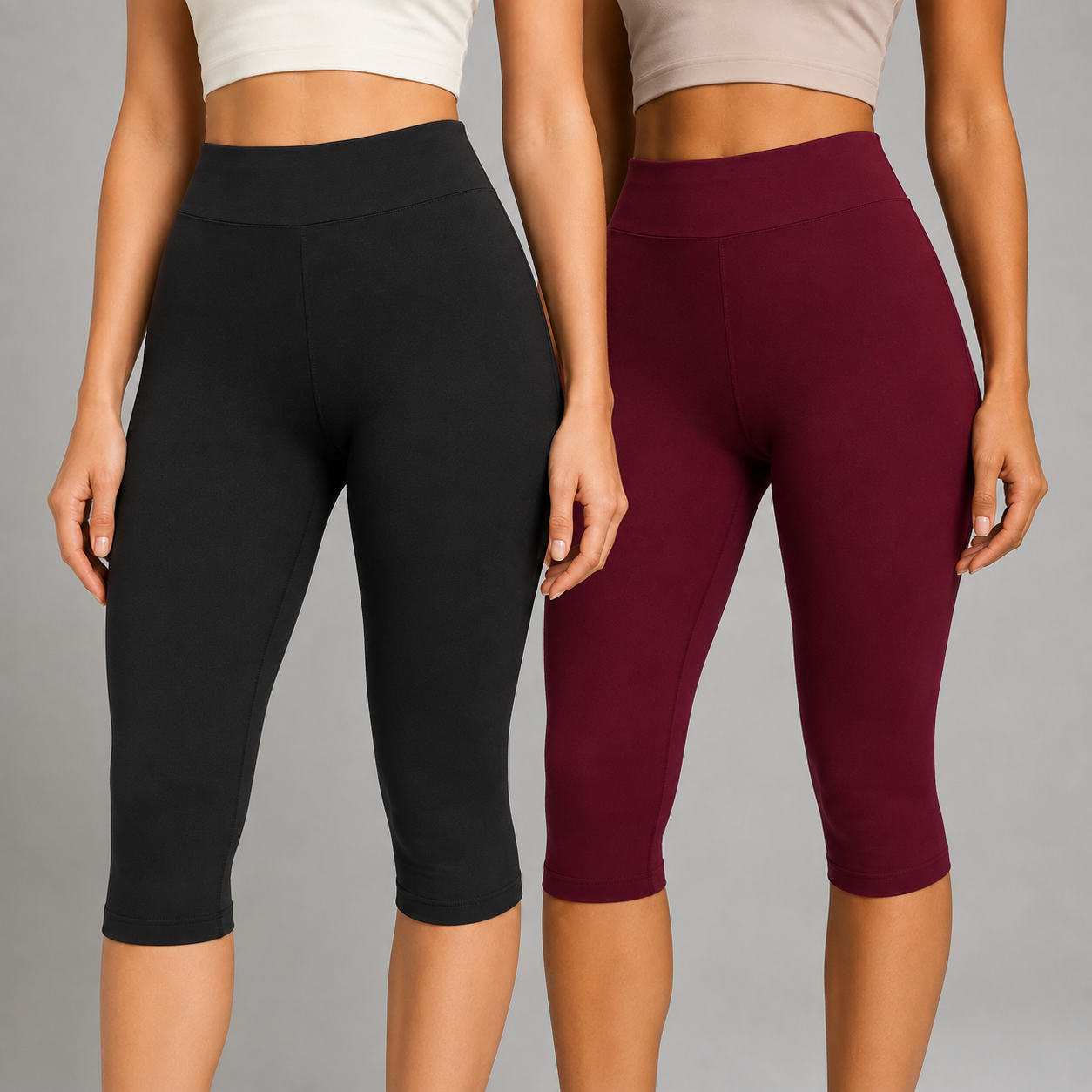 2 Pieces Casual Capri Pants For Women