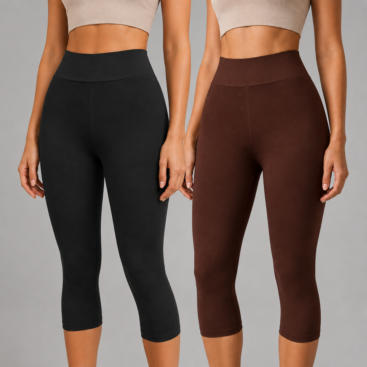 2 Pieces Casual Capri Pants For Women