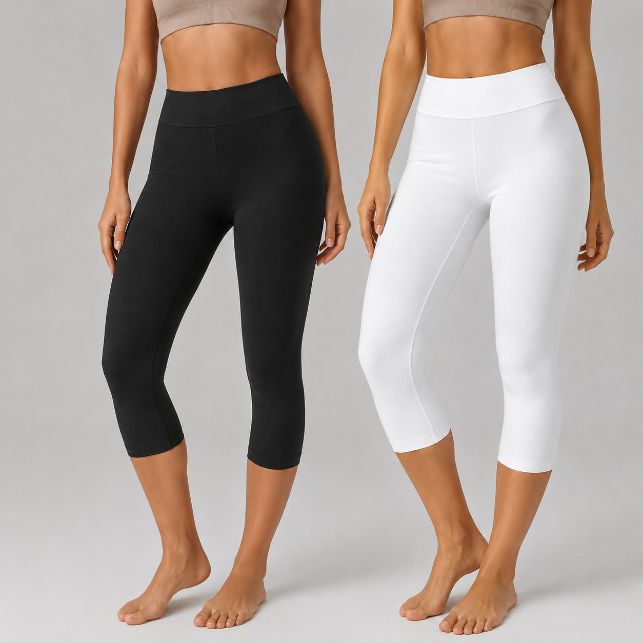 2 Pieces Casual Capri Pants For Women