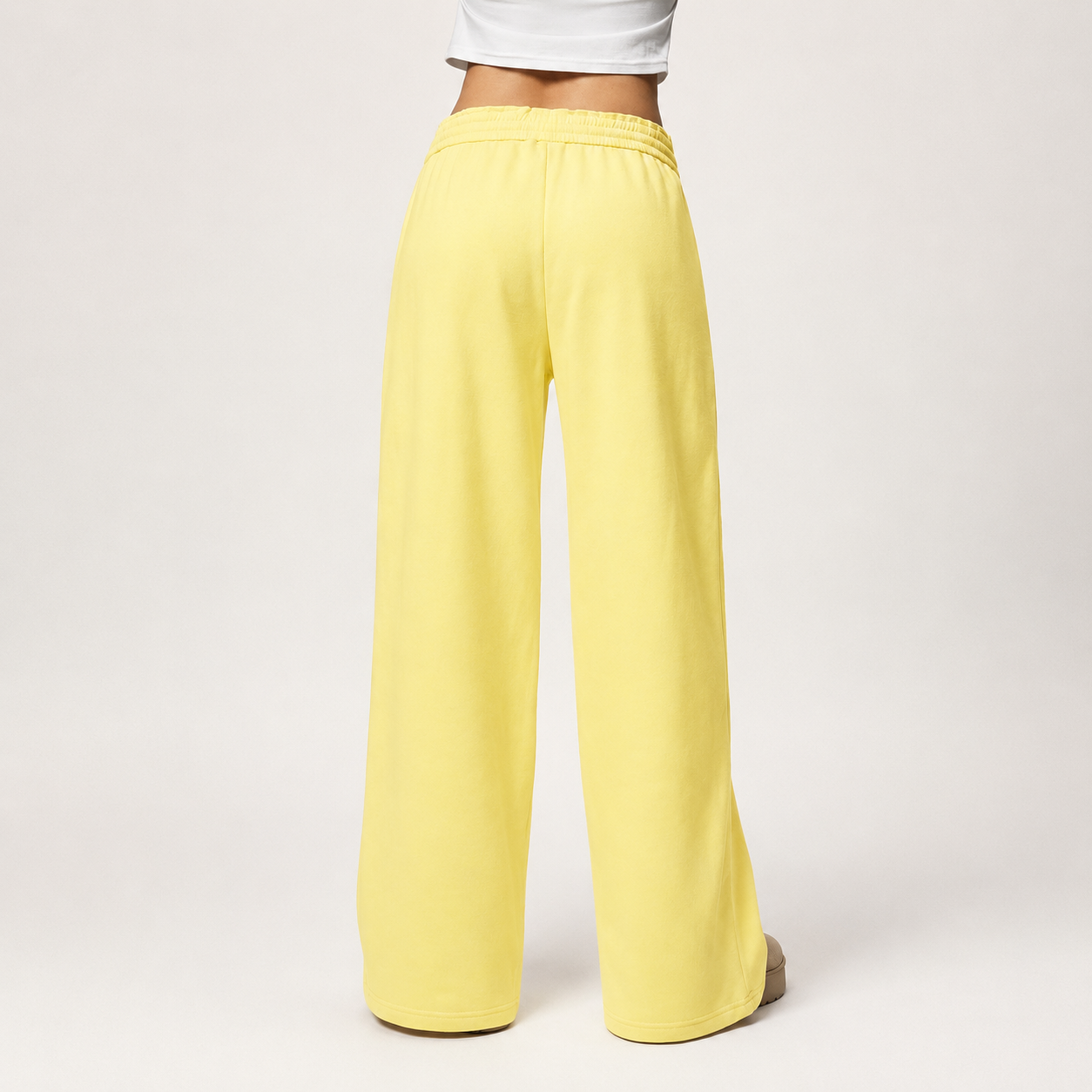 Casual Wide Loose Winter Thickened Thermal Lined Sweatpants For Women