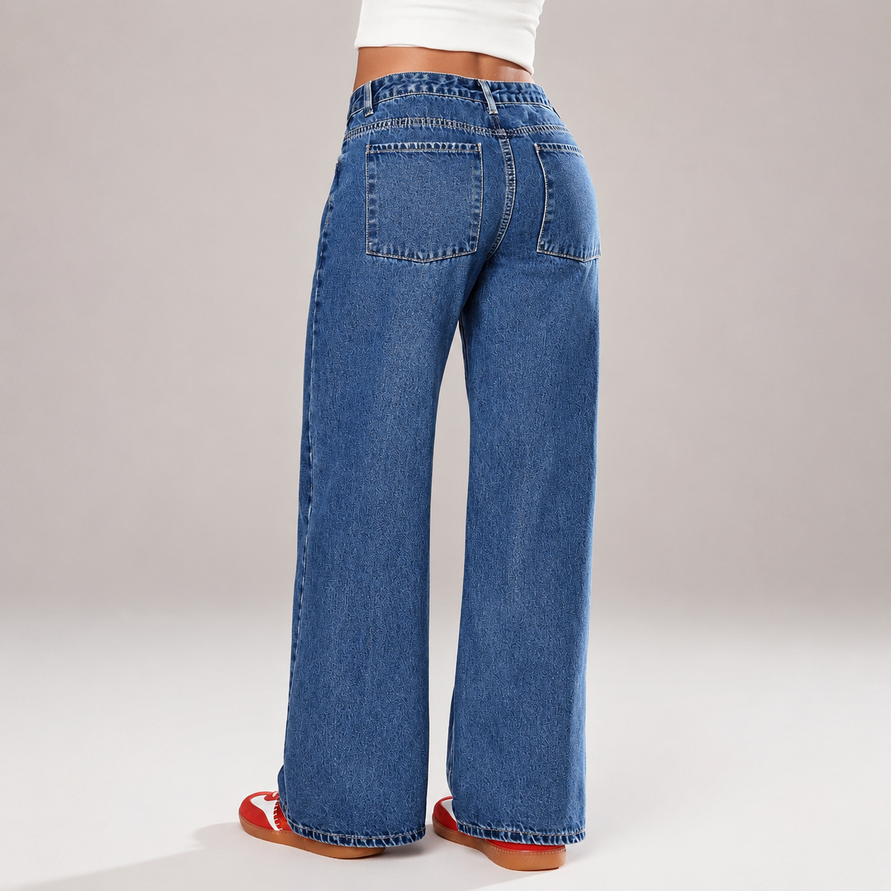 Casual Straight Long Pants With Button And Pockets For Women