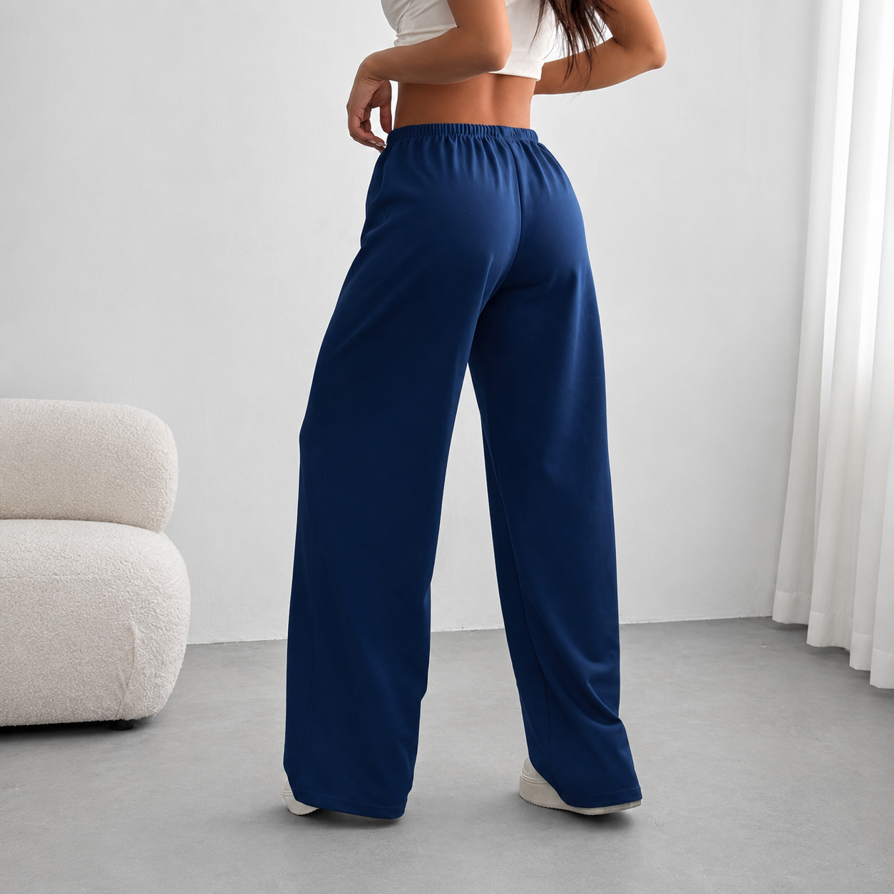 Casual Loose Summer Work Sweatpants With Drawstring For Women