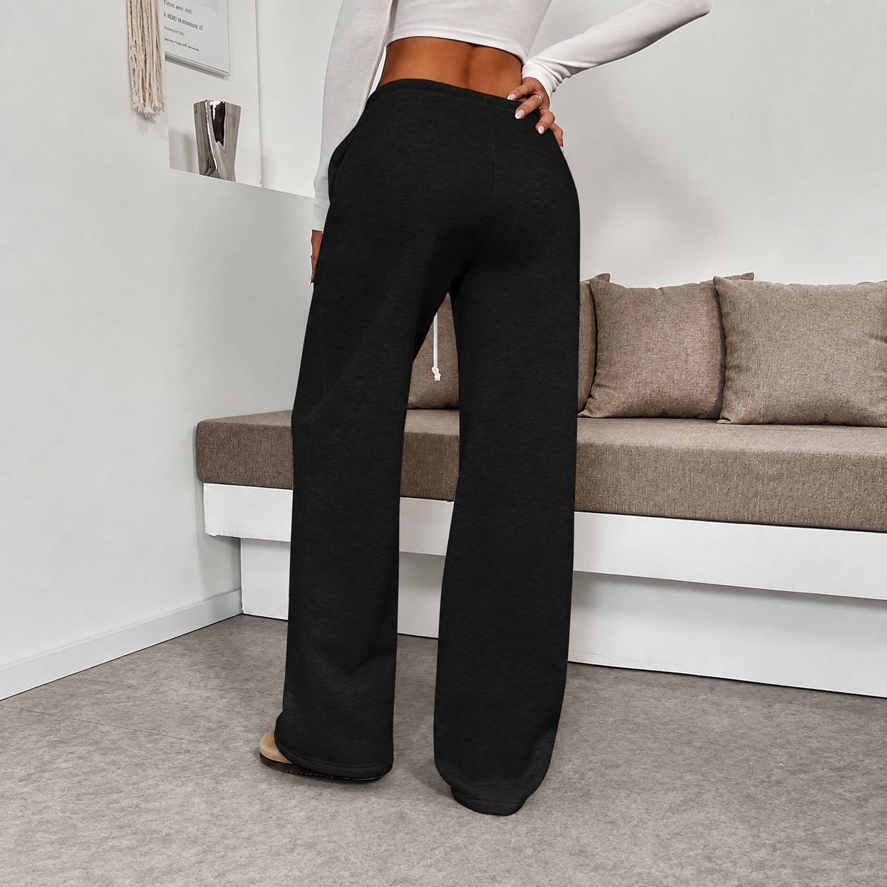 Casual Palazzo Pants With Drawstring For Women