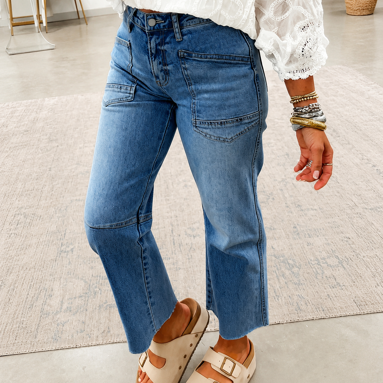 Casual Straight Retro Spring Fashion Jeans For Women