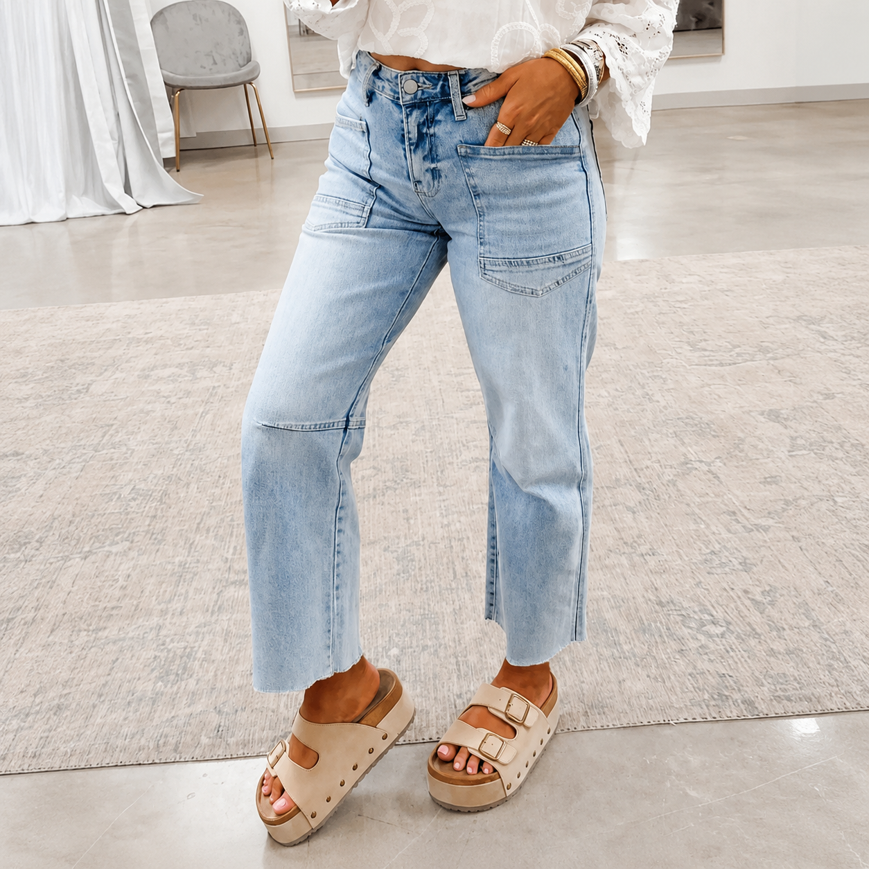 Casual Straight Retro Spring Fashion Jeans For Women