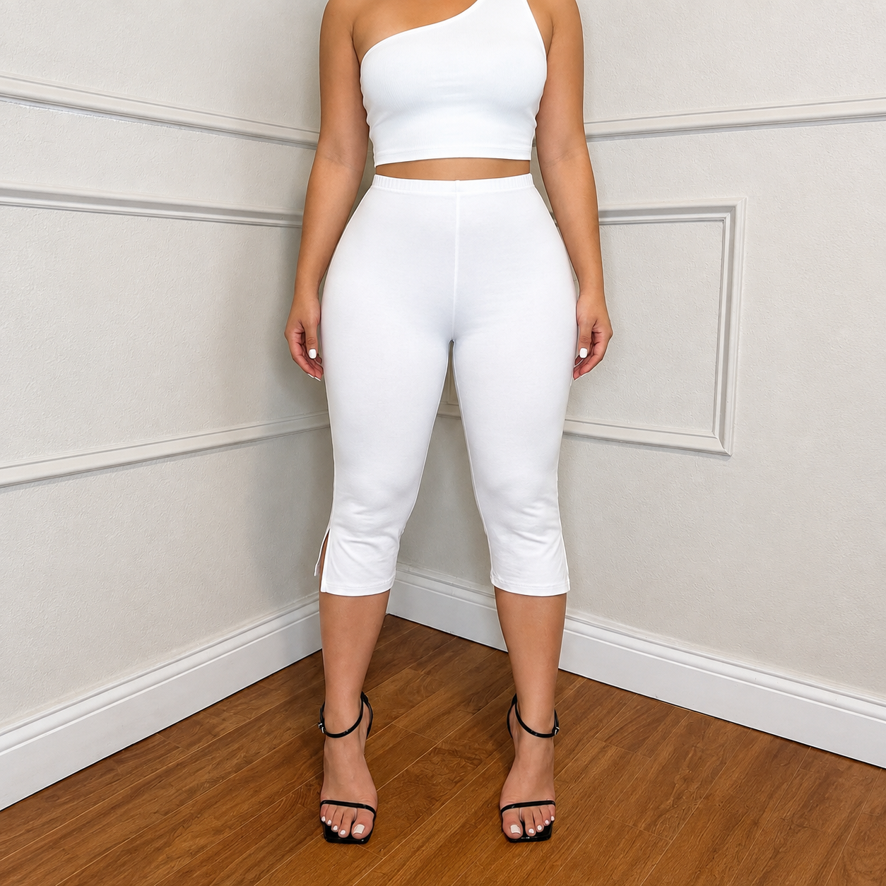 Casual Summer Slim Yoga Workout Capri Pants For Women