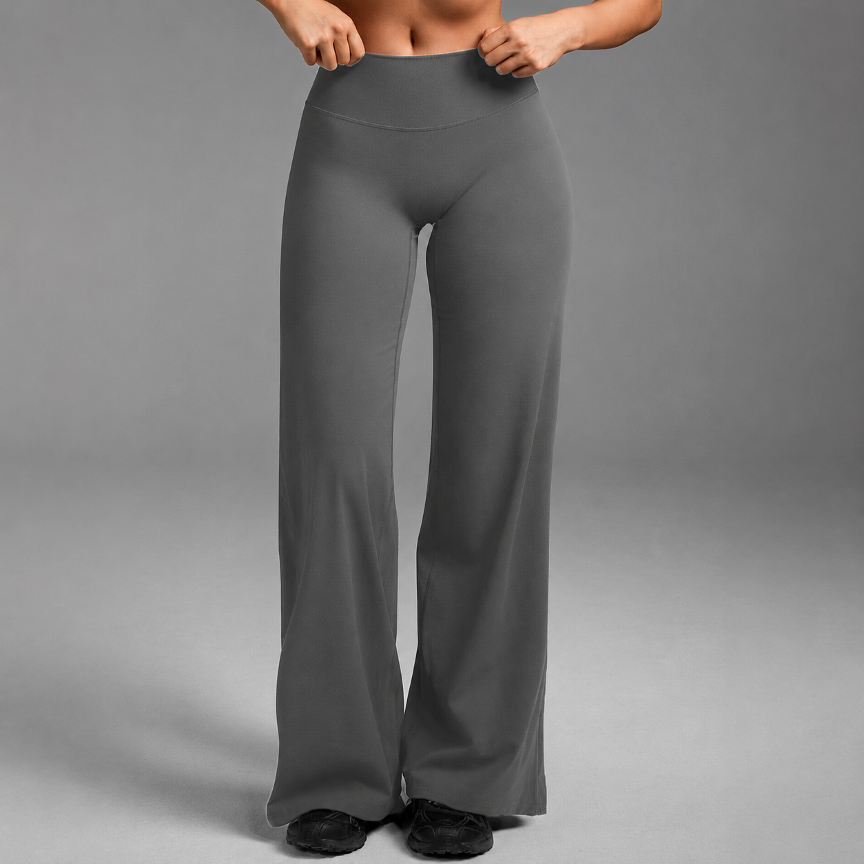 Stretchy Flared Pants For Workouts And Daily Wear