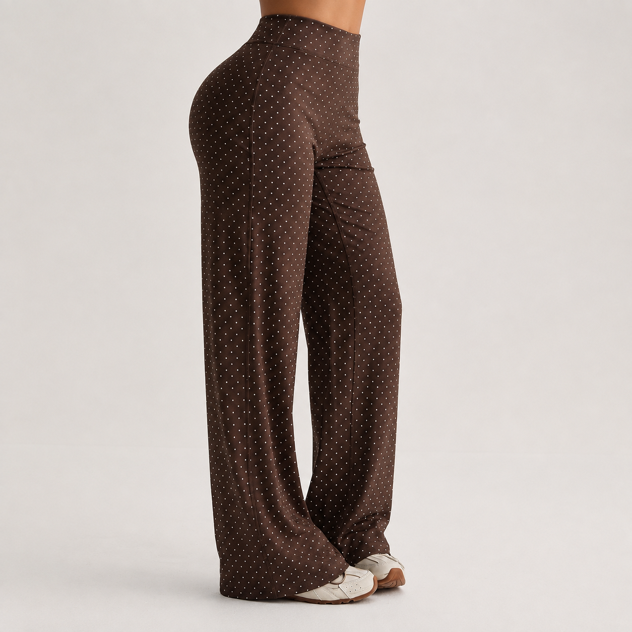 Stretchy Flared Pants For Workouts And Daily Wear