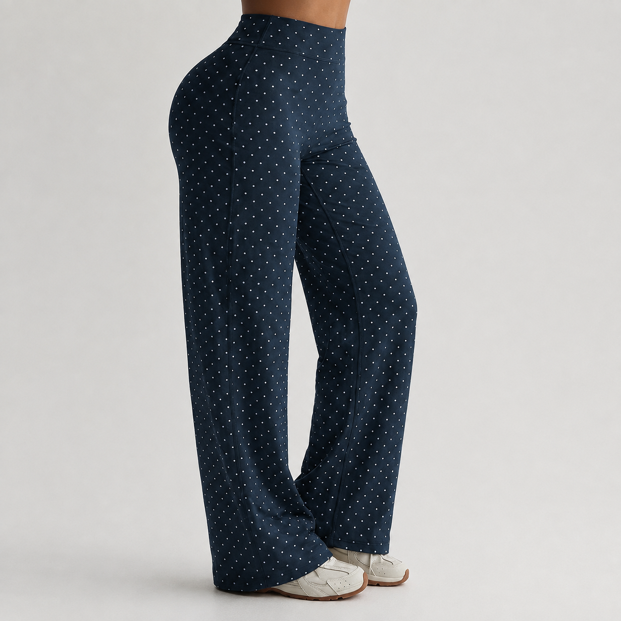Stretchy Flared Pants For Workouts And Daily Wear