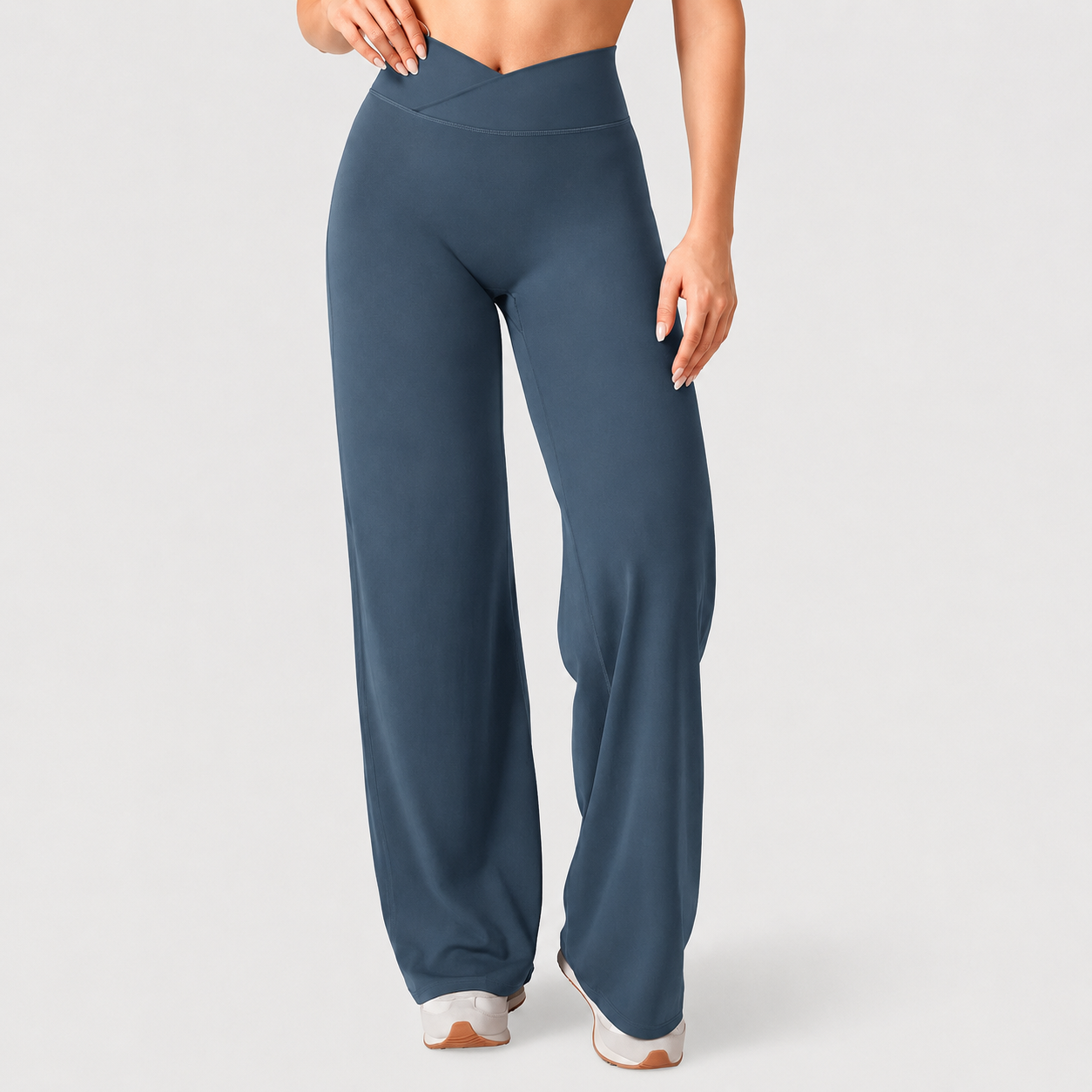 Stretchy Flared Pants For Workouts And Daily Wear
