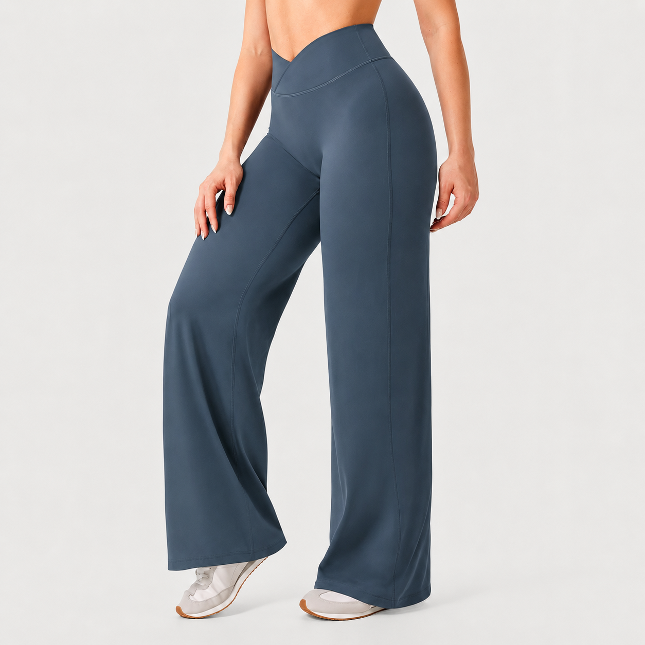Stretchy Flared Pants For Workouts And Daily Wear