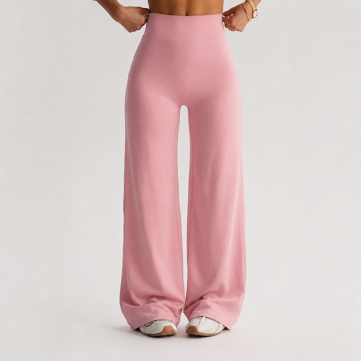 Stretchy Flared Pants For Workouts And Daily Wear
