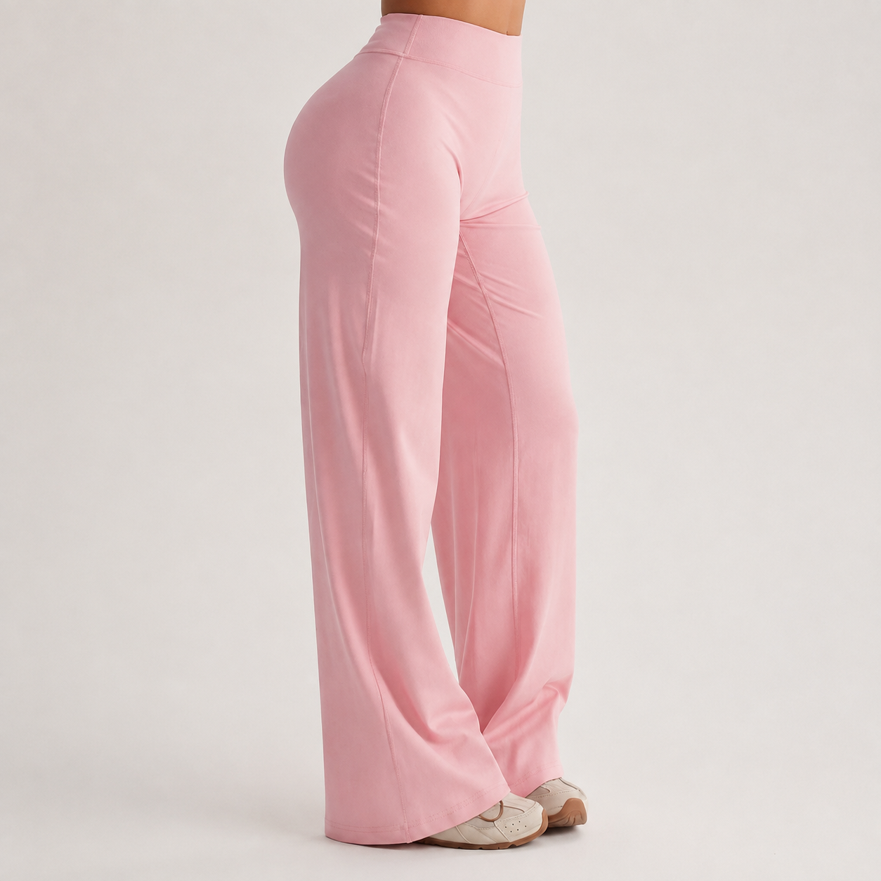 Stretchy Flared Pants For Workouts And Daily Wear