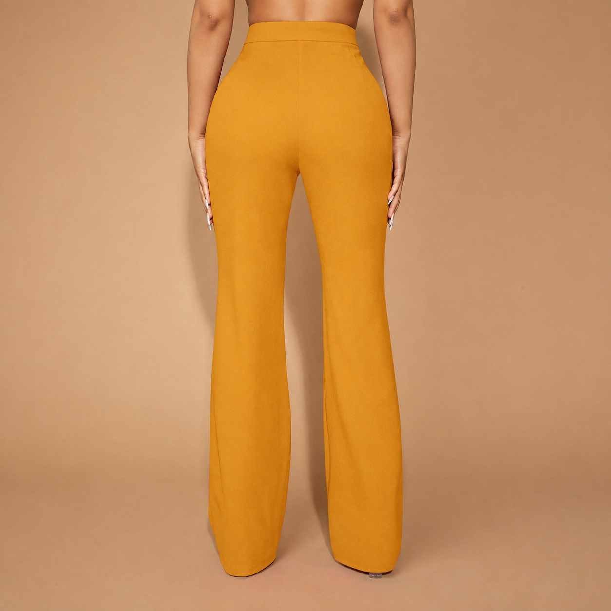 Seam Front Flared Long Pants For Women